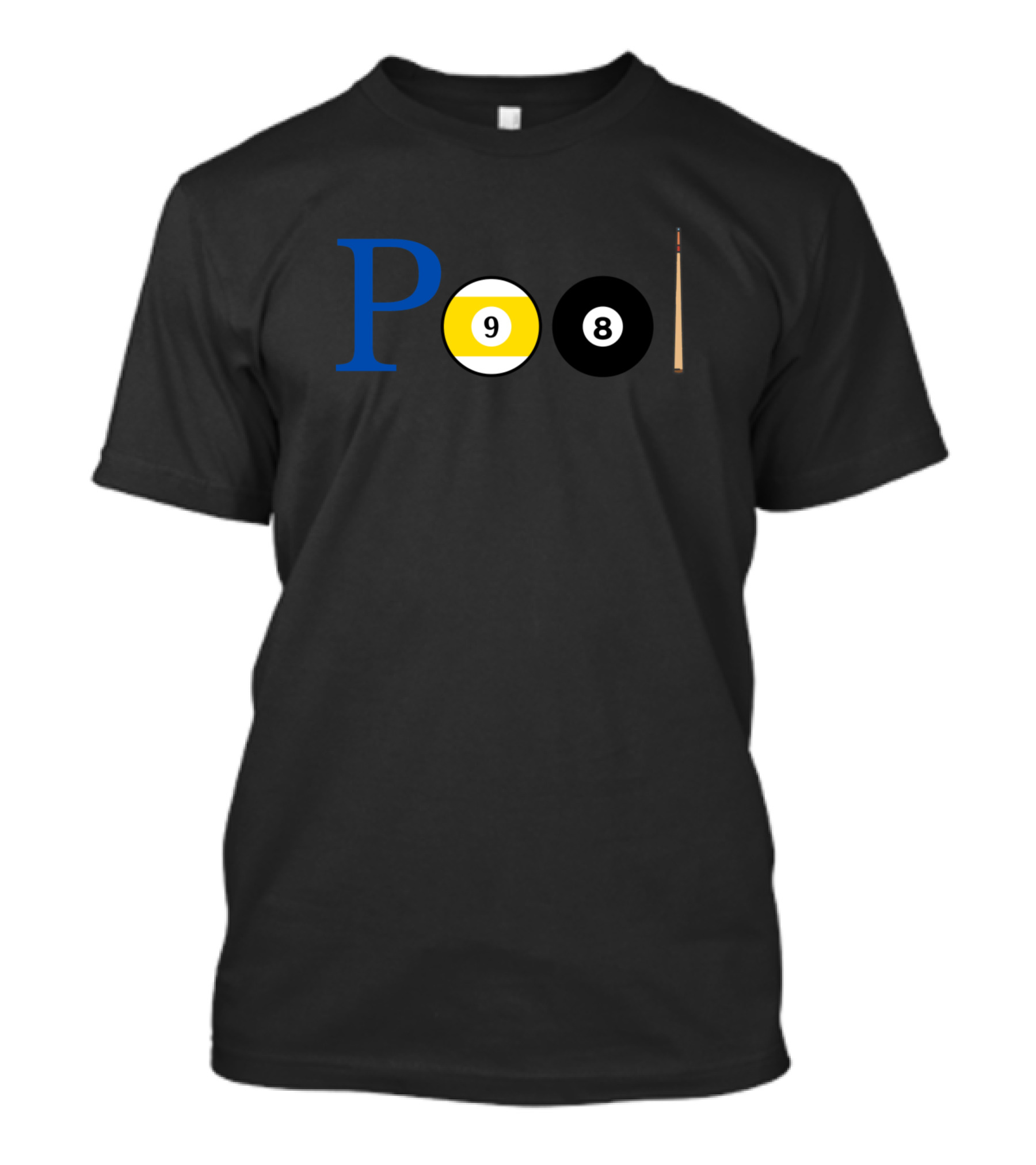 Pool 9 Ball 8 Ball Cue Stick T-Shirt