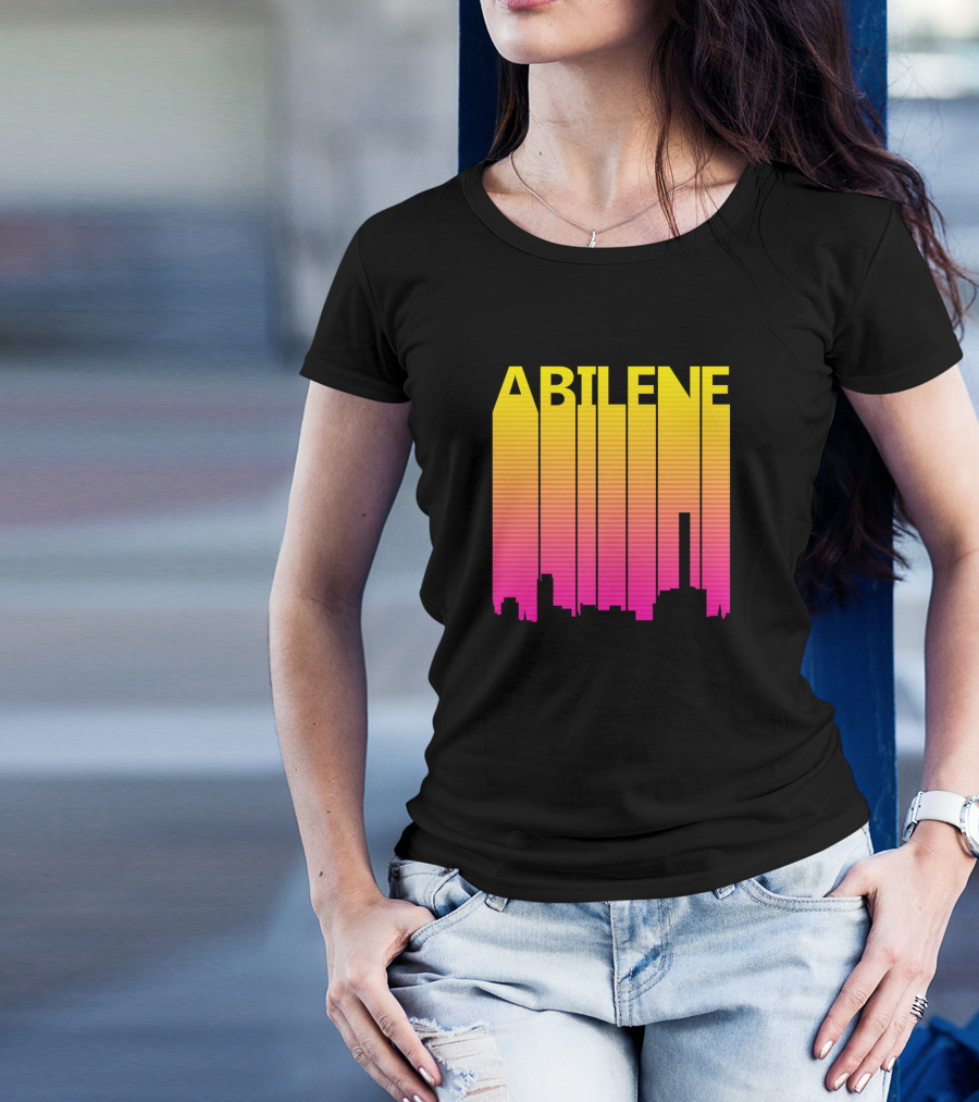 Abilene Skyline Retro 1980S T-Shirt