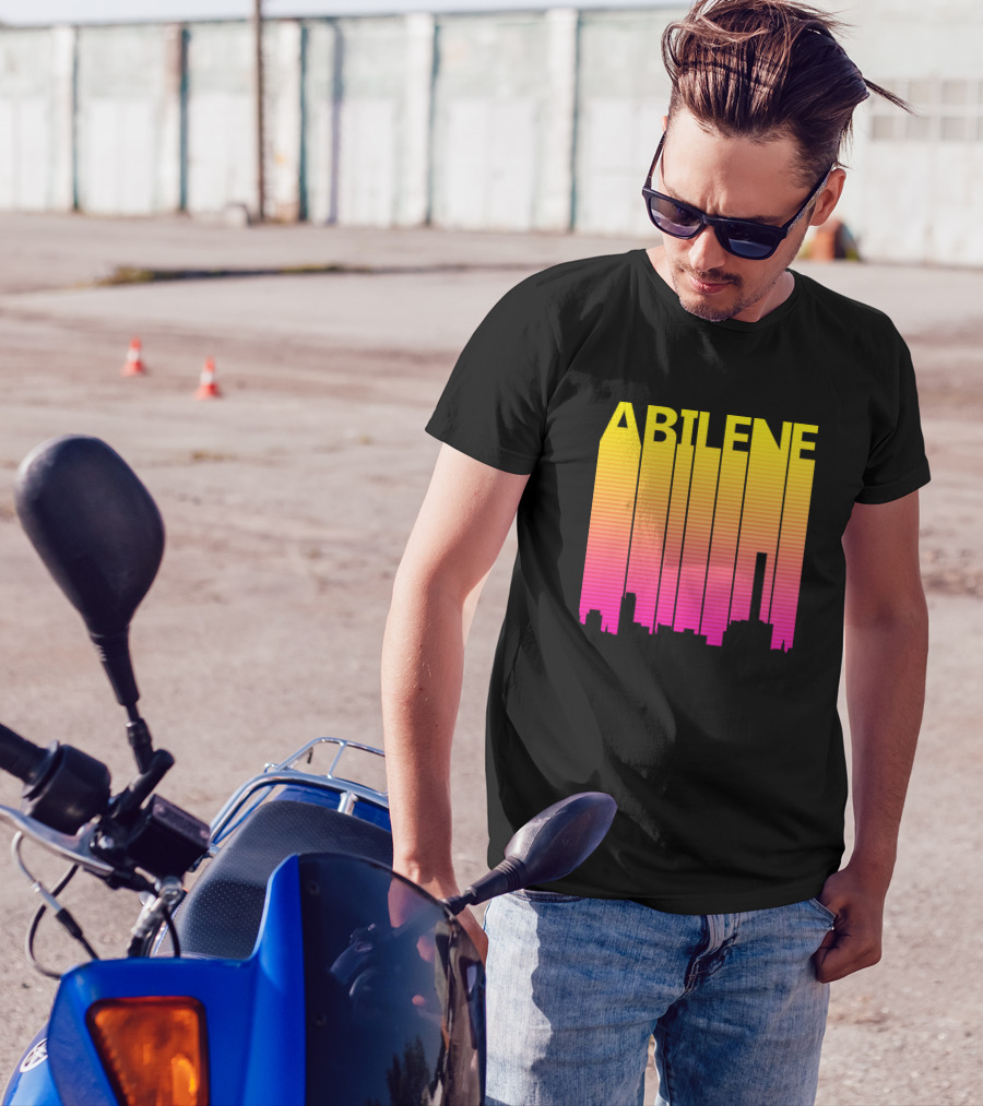 Abilene Skyline Retro 1980S T-Shirt