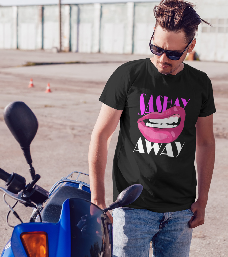 Sashay Away Diva Queen Cabaret Pink Lips T-Shirt