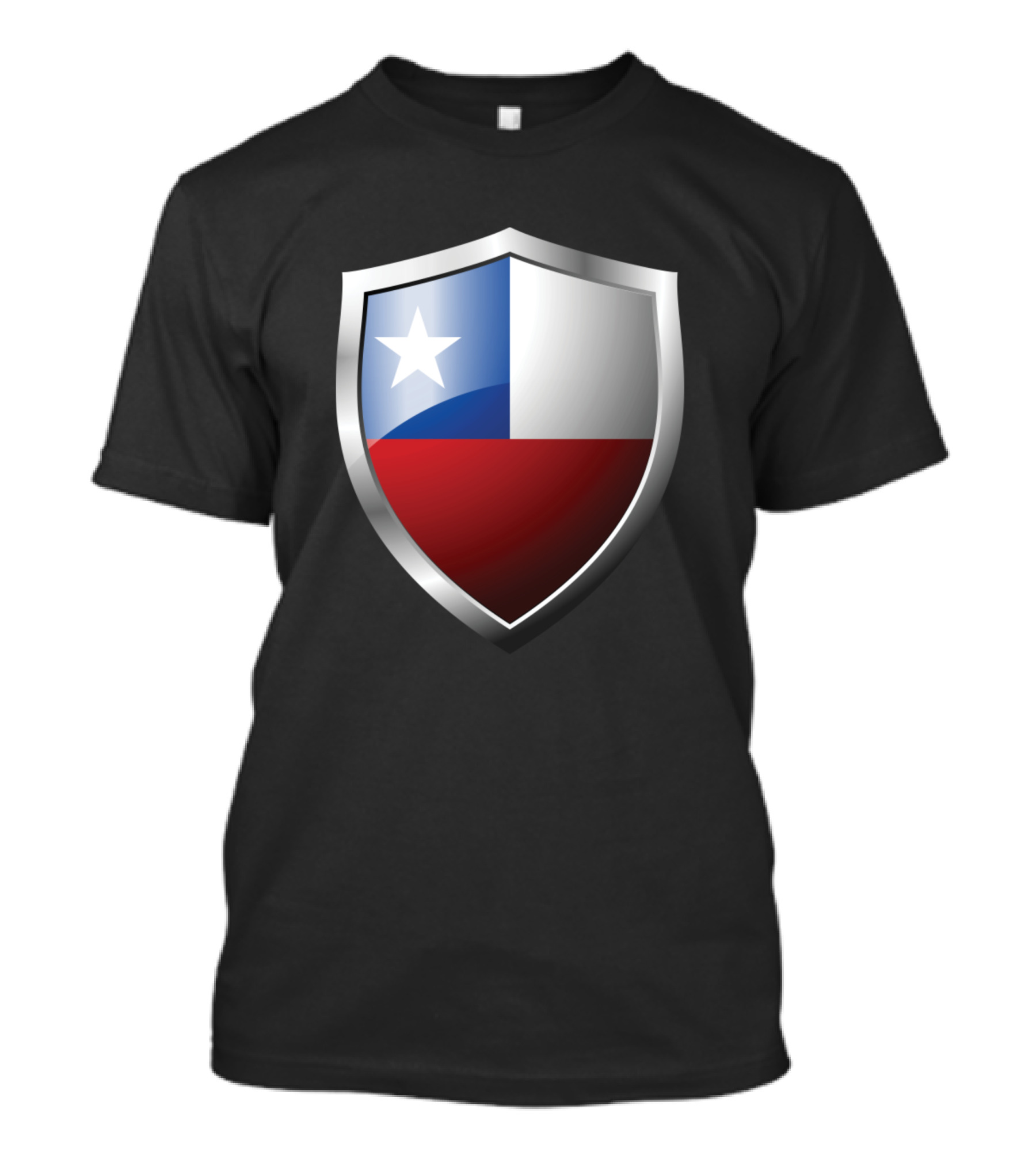 Strong Chile Country Shield Emblem T-Shirt