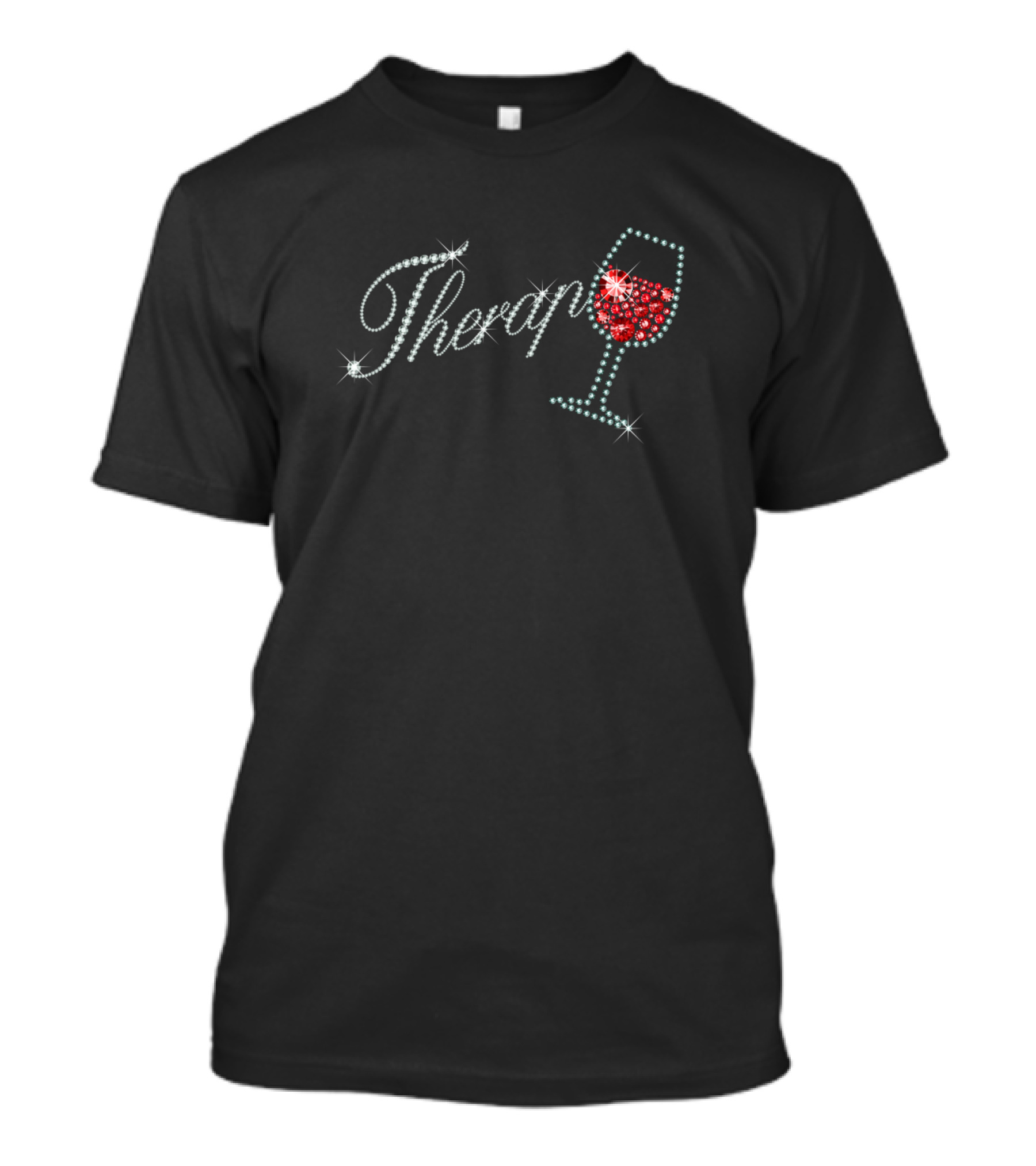 Therapy Sparkling Wine Glass T-Shirt