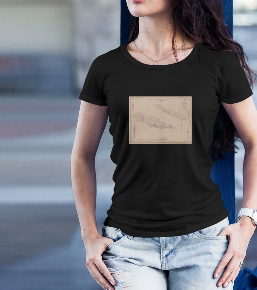Vintage 1849 Faial Sao Jorge Pico Island Map T-Shirt