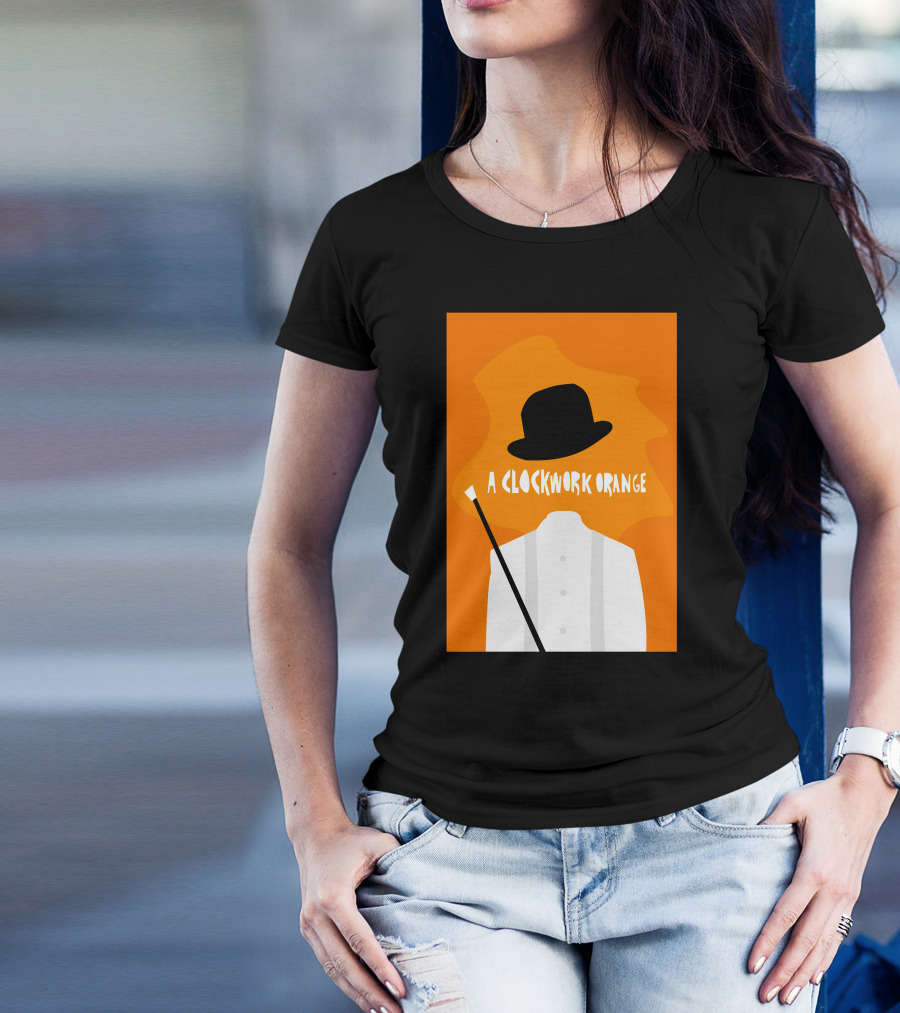 A Clockwork Orange Bowler Hat And Cane T-Shirt