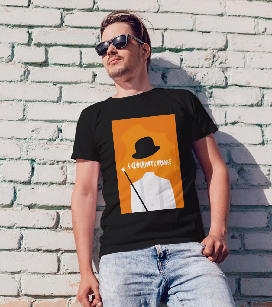 A Clockwork Orange Bowler Hat And Cane T-Shirt