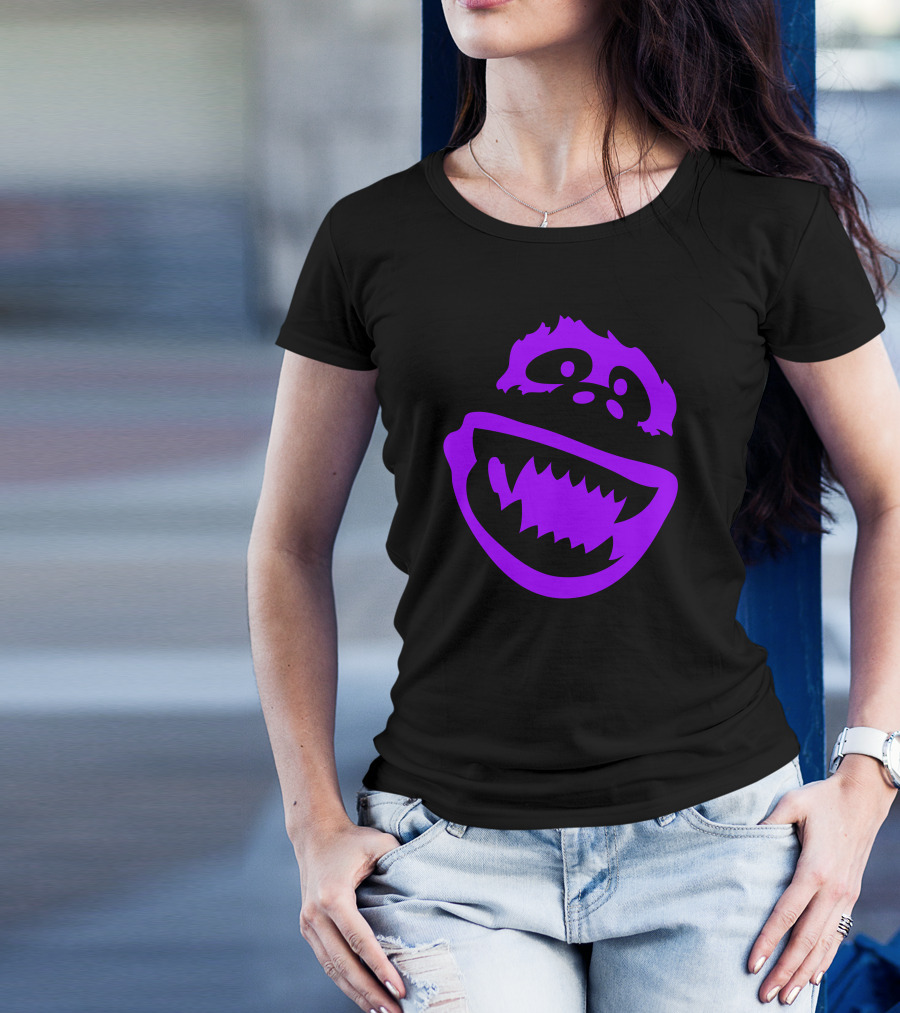 Abominable Monster Face Purple Icon T-Shirt