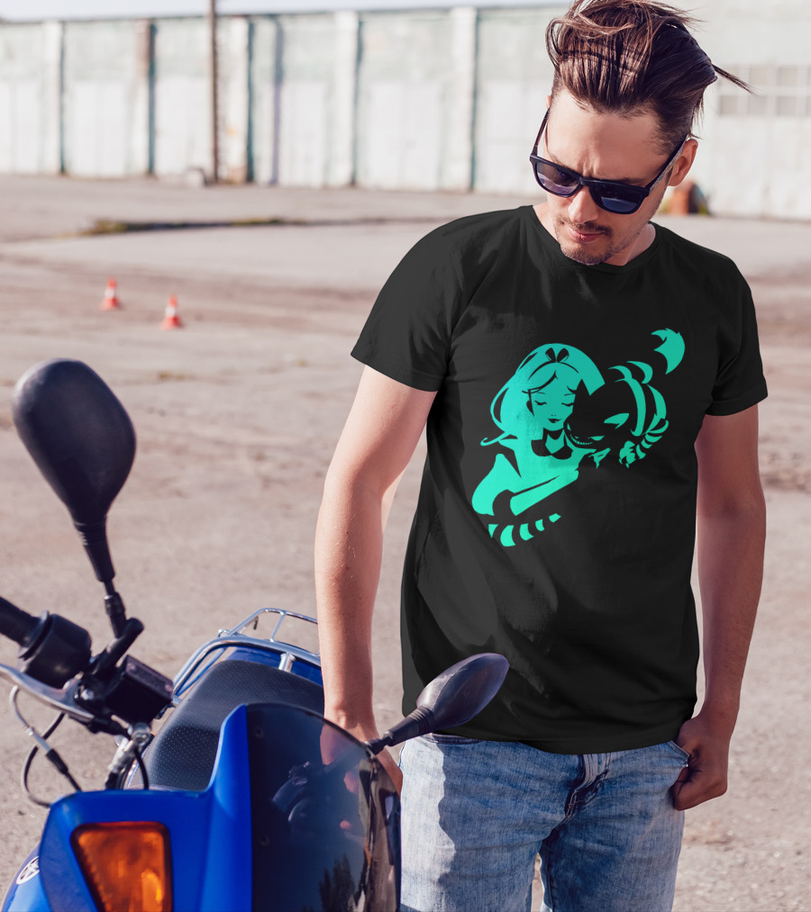 Alice And The Cheshire Cat Embrace T-Shirt