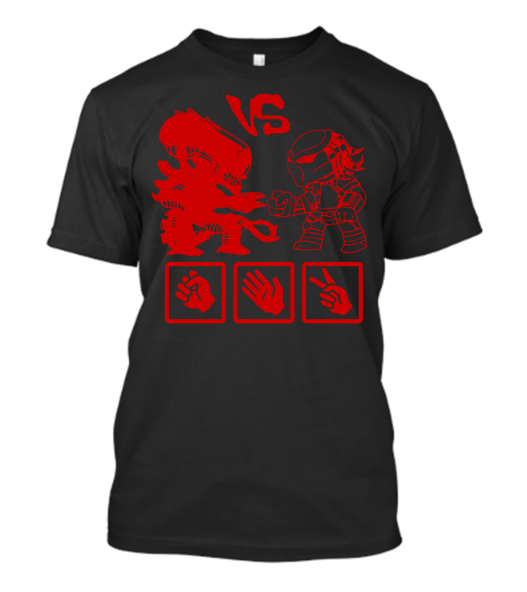 Alien Vs Predator Rock Paper Scissors Battle T-Shirt