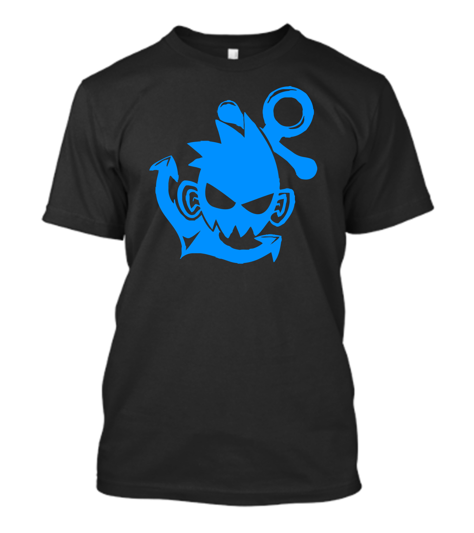 Anchor Logo Mischievous Blue Character T-Shirt