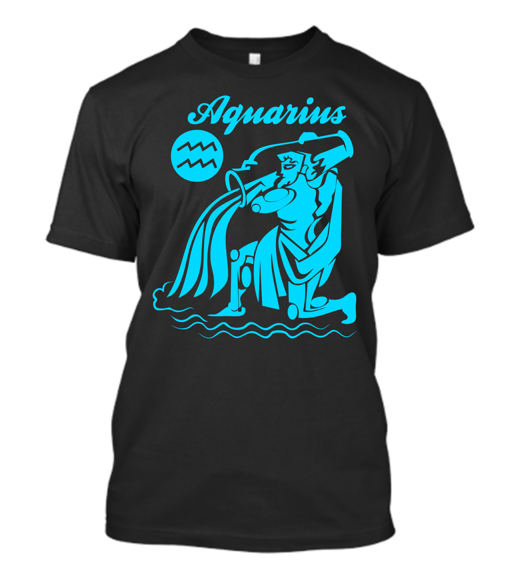 Aquarius Water Bearer Zodiac Symbol Iconography T-Shirt