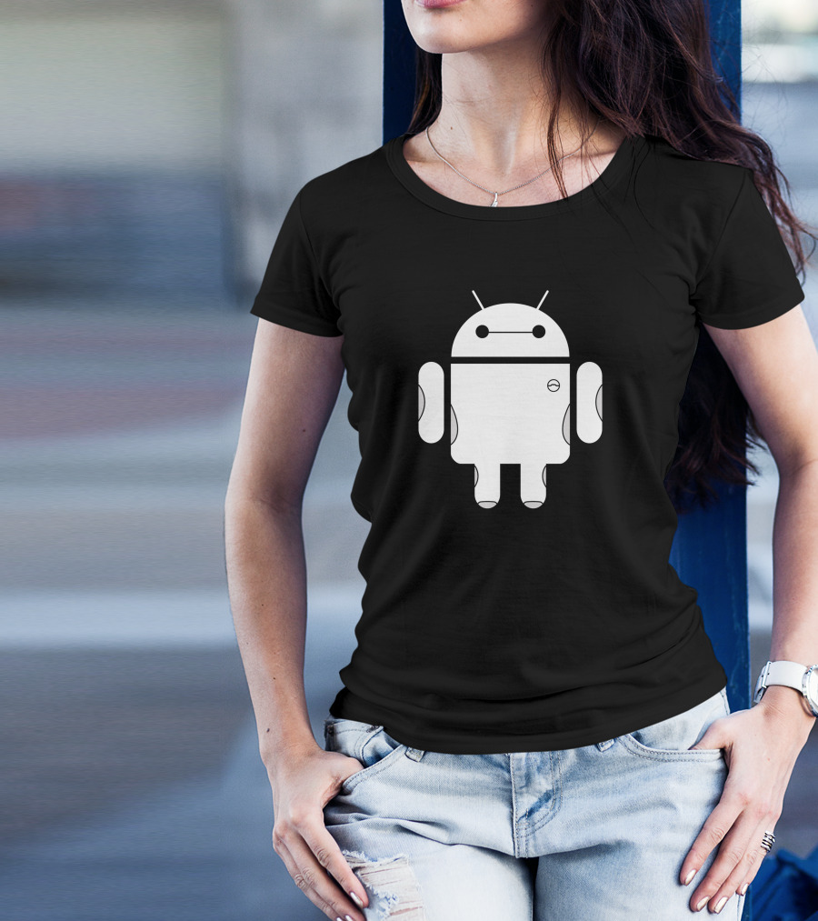 Baydroid Mashup Baymax Android Robot T-Shirt