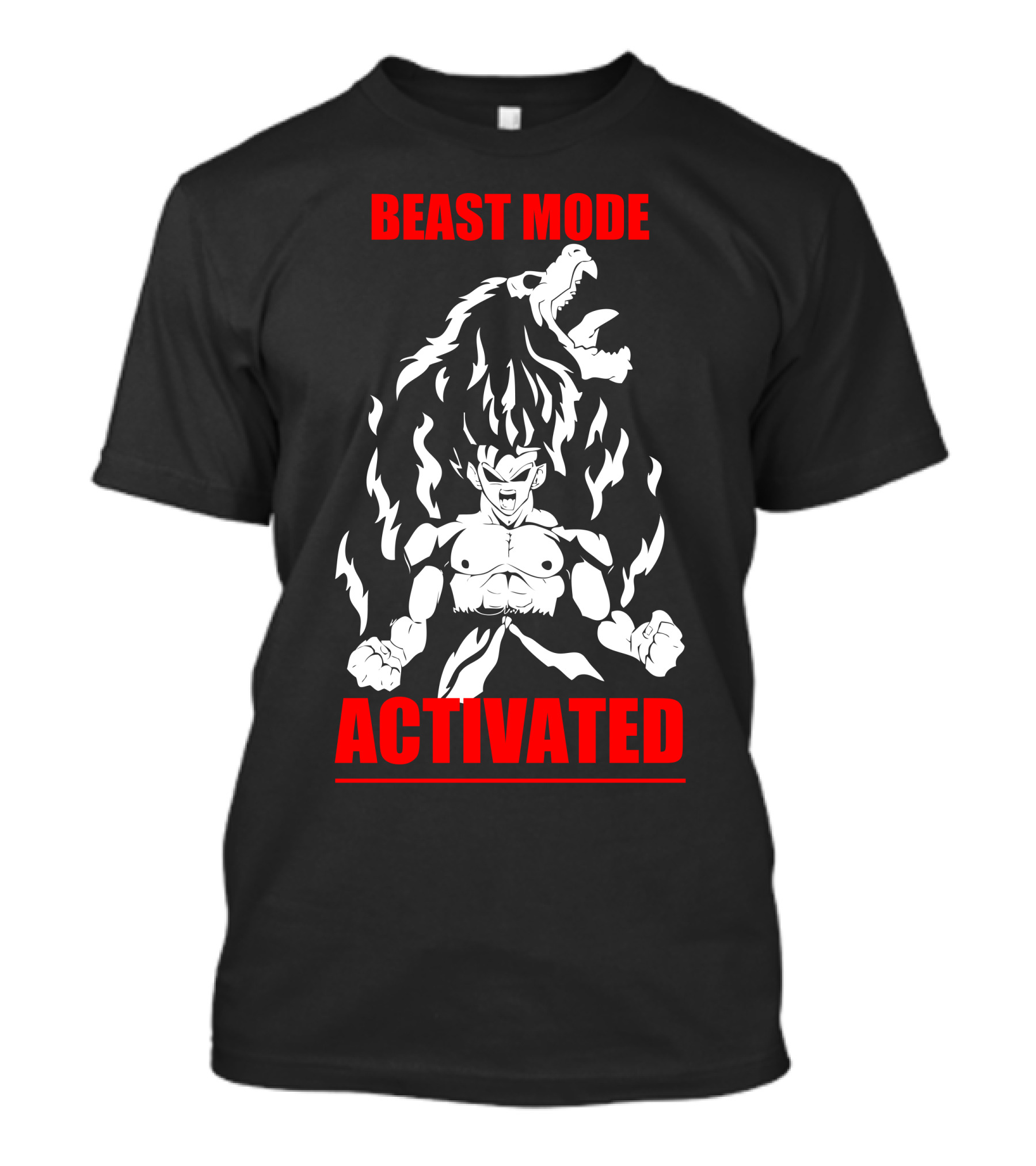 BEAST MODE ACTIVATED Super Saiyan Power Lion Fury T-Shirt