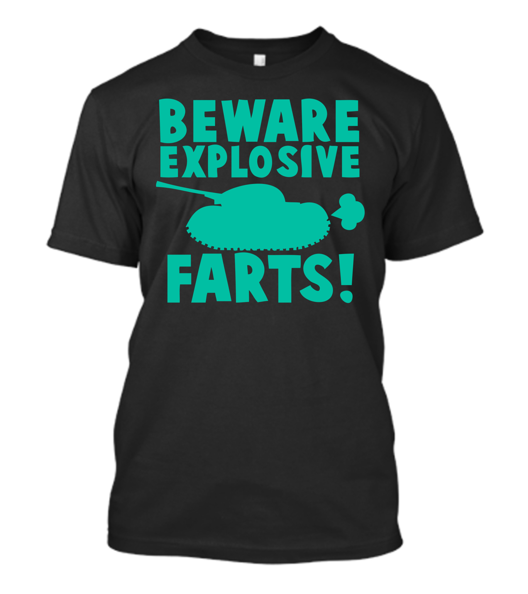 Beware Explosive Farts Tank Humor T-Shirt