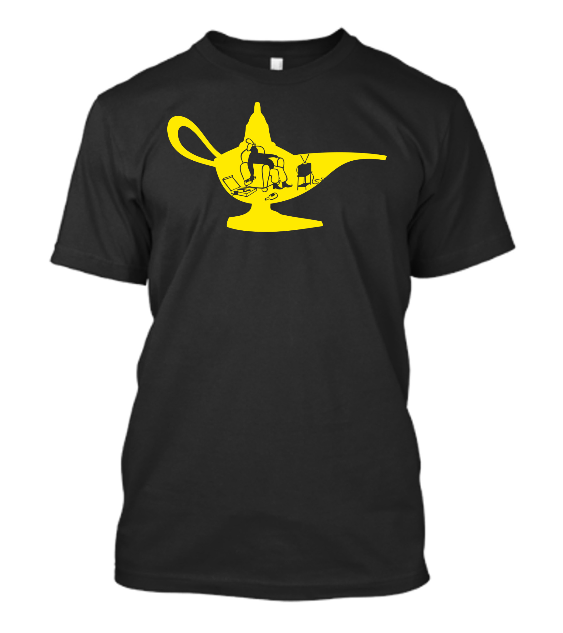 Boredom Genie Lamp With Technology And Television T-Shirt