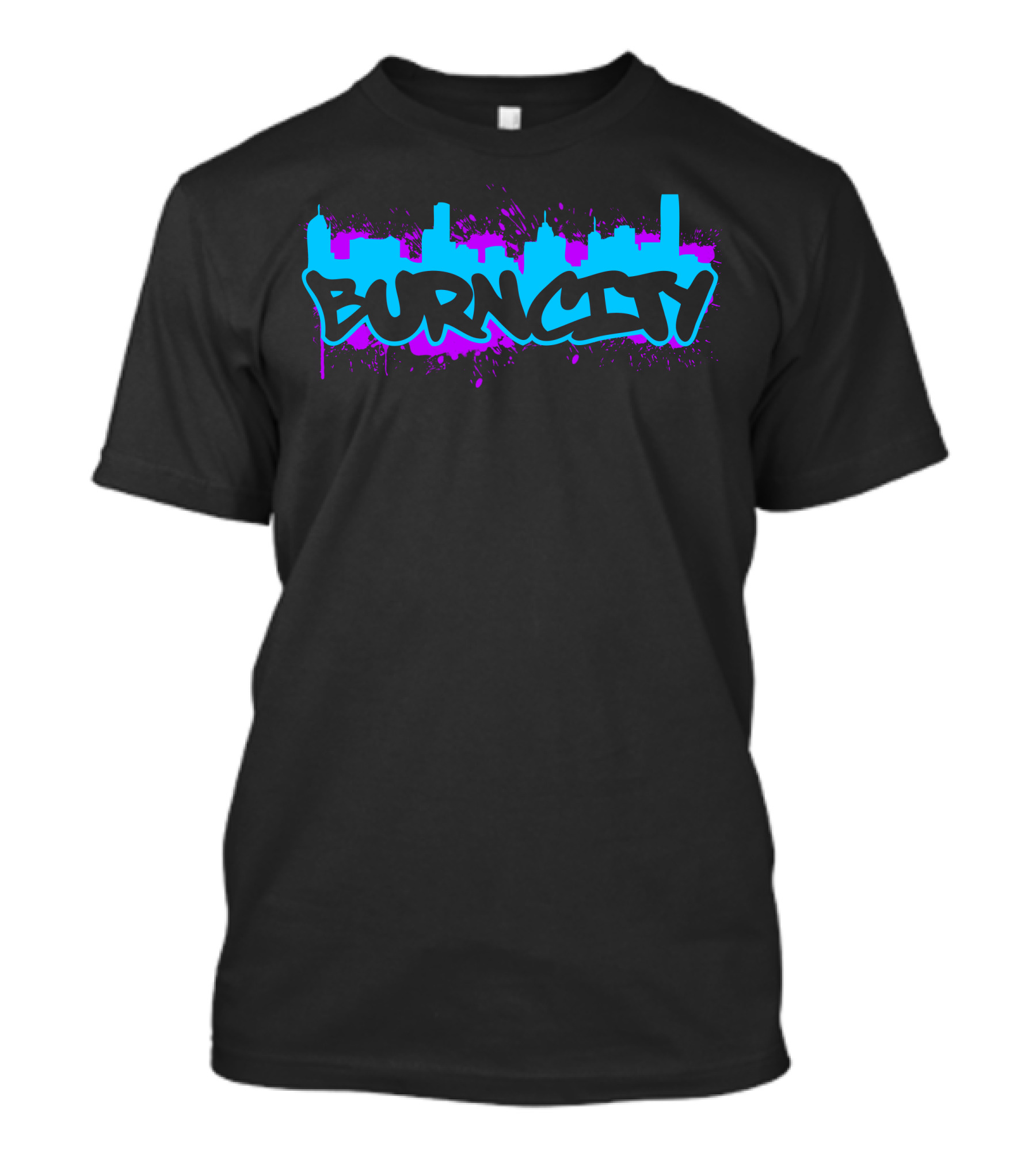 BURN CITY Graffiti Skyline T-Shirt