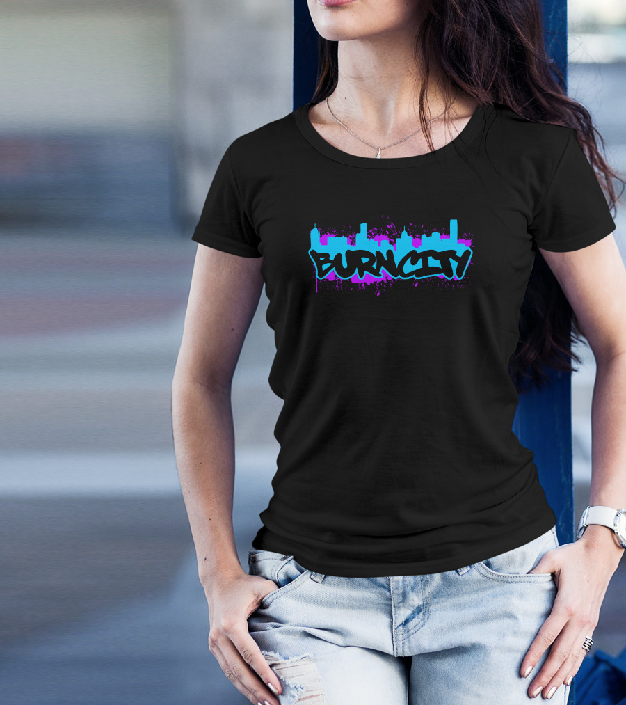 BURN CITY Graffiti Skyline T-Shirt