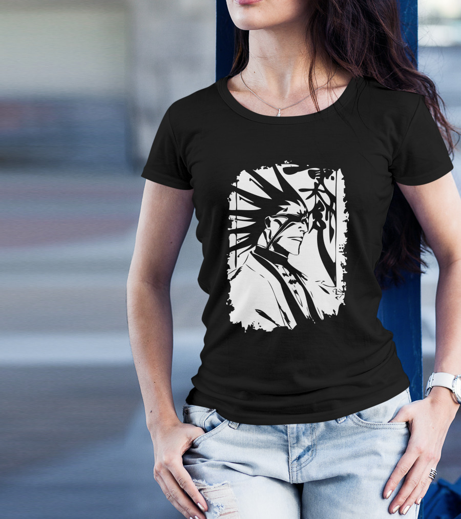 Captain Of The 11th Division Kenpachi Zaraki Bleach Manga T-Shirt