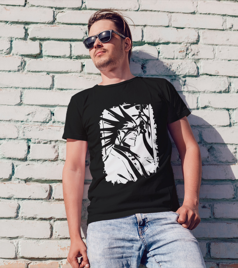 Captain Of The 11th Division Kenpachi Zaraki Bleach Manga T-Shirt