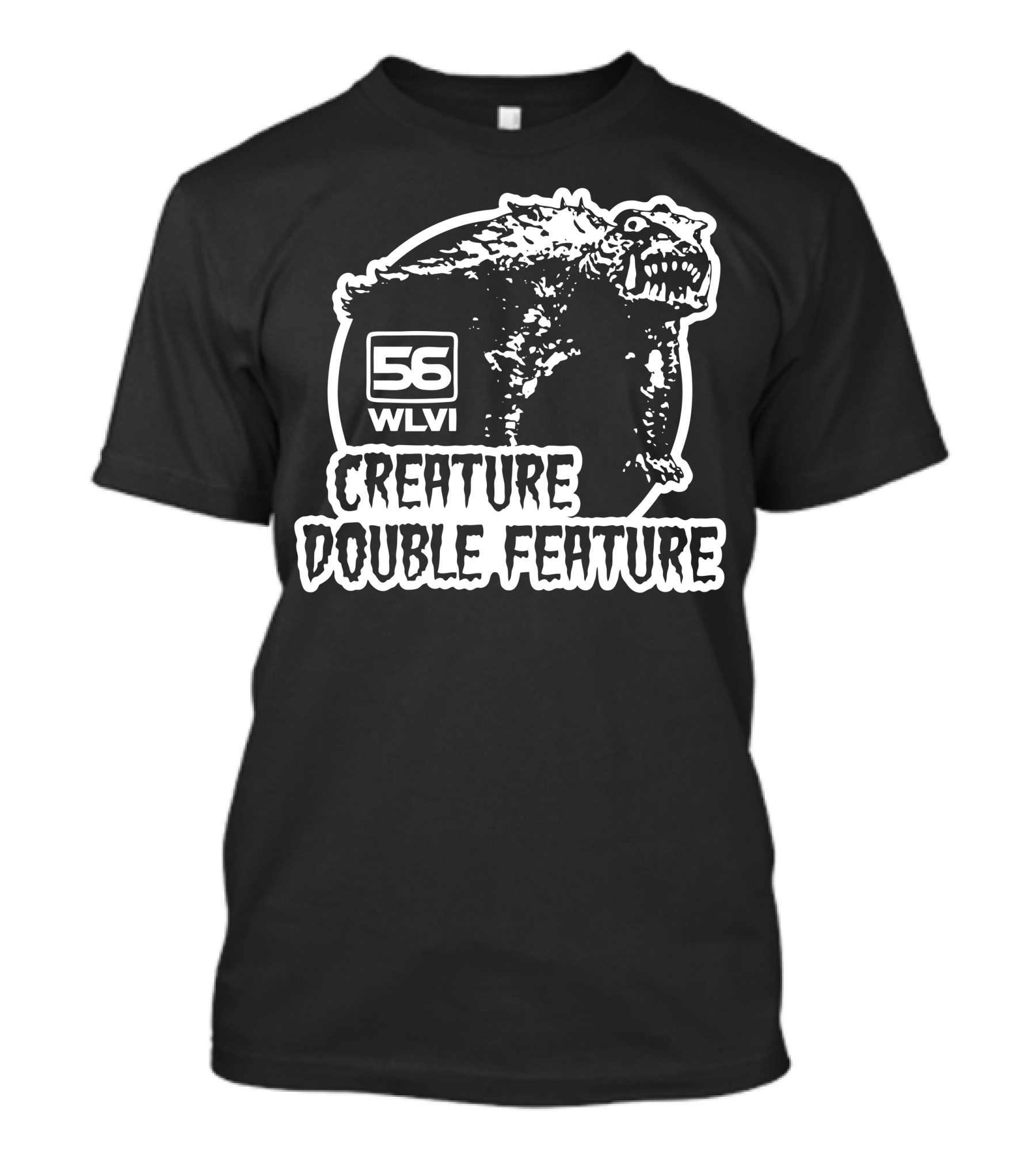 56 WLVI Creature Double Feature Monster T-Shirt
