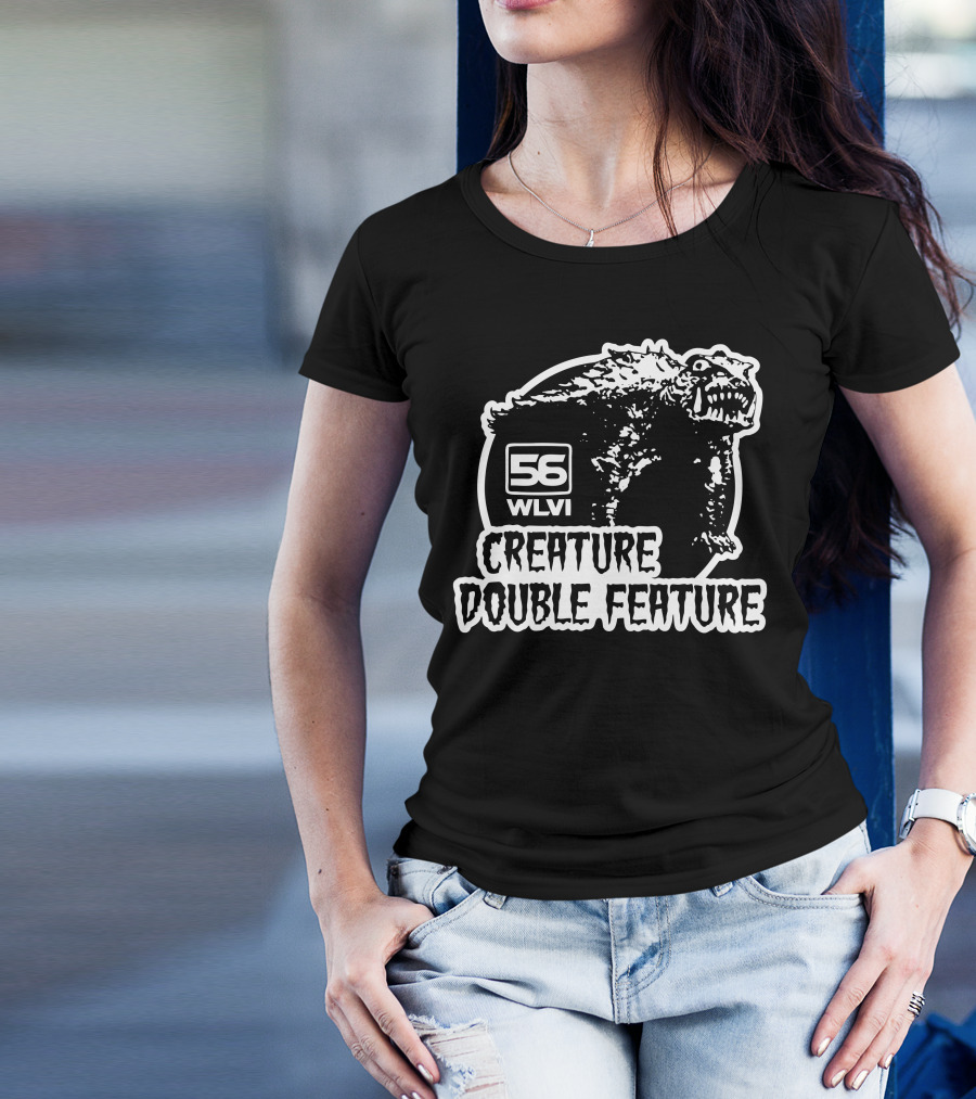 56 WLVI Creature Double Feature Monster T-Shirt