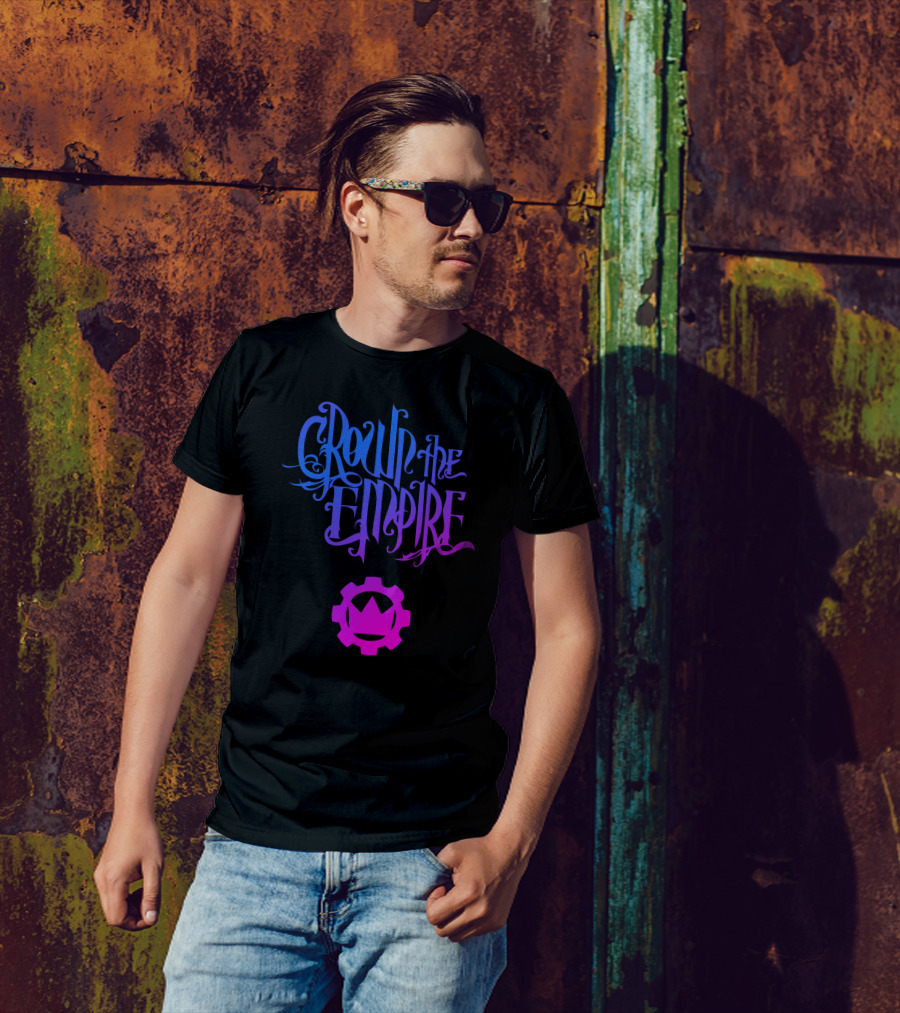 Crown The Empire Gradient Text With Crown Gear T-Shirt