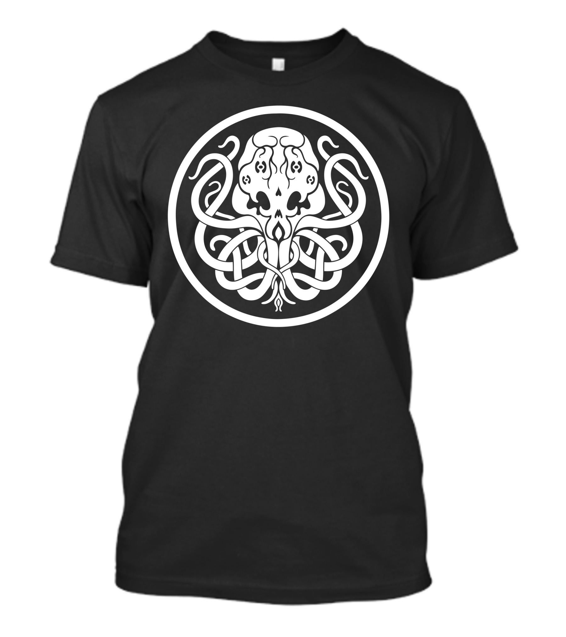 Cthulhu Symbol Octopus Skull Knotwork T-Shirt