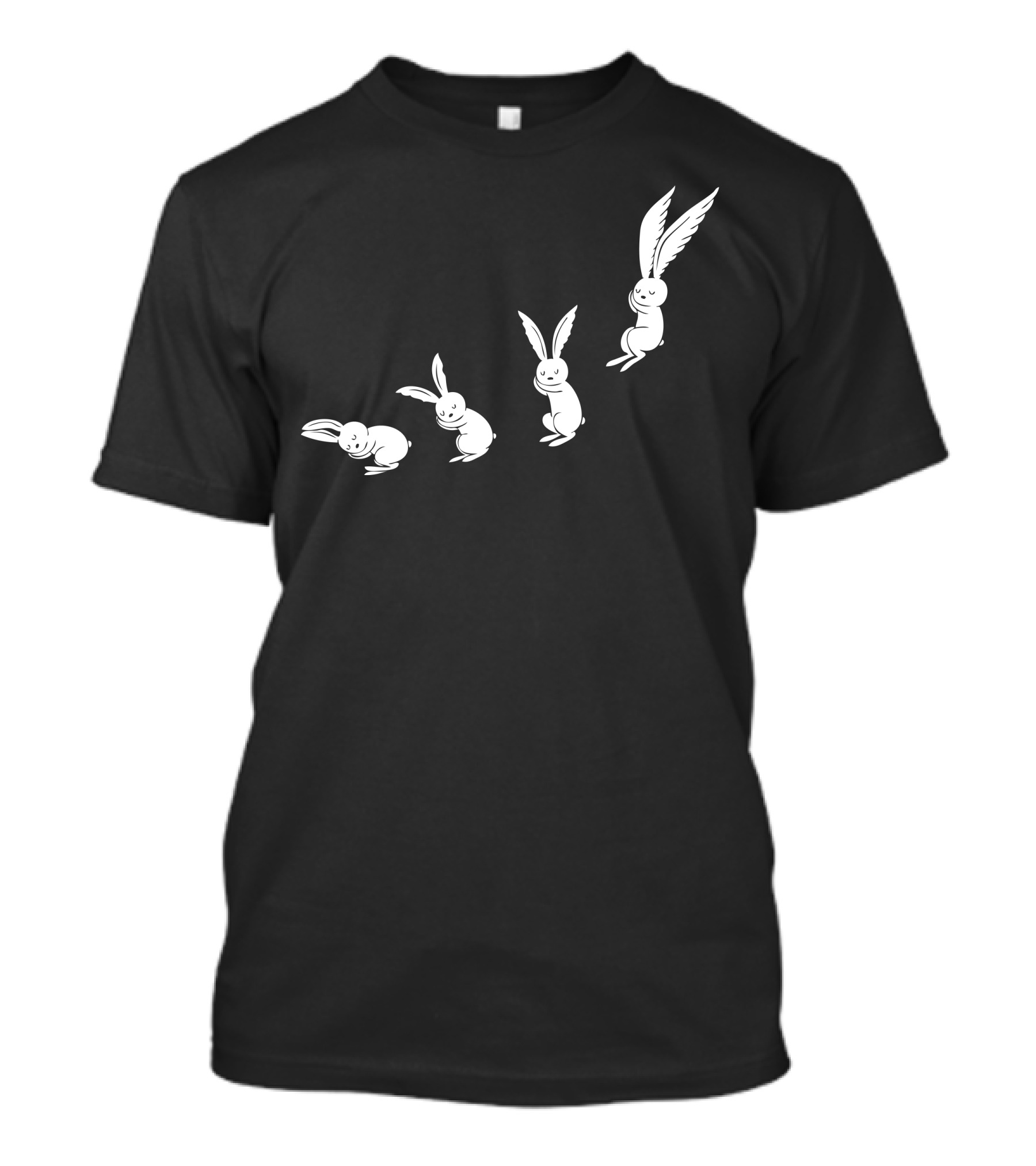 Dare To Dream Evolution Of Rabbits With Wings T-Shirt