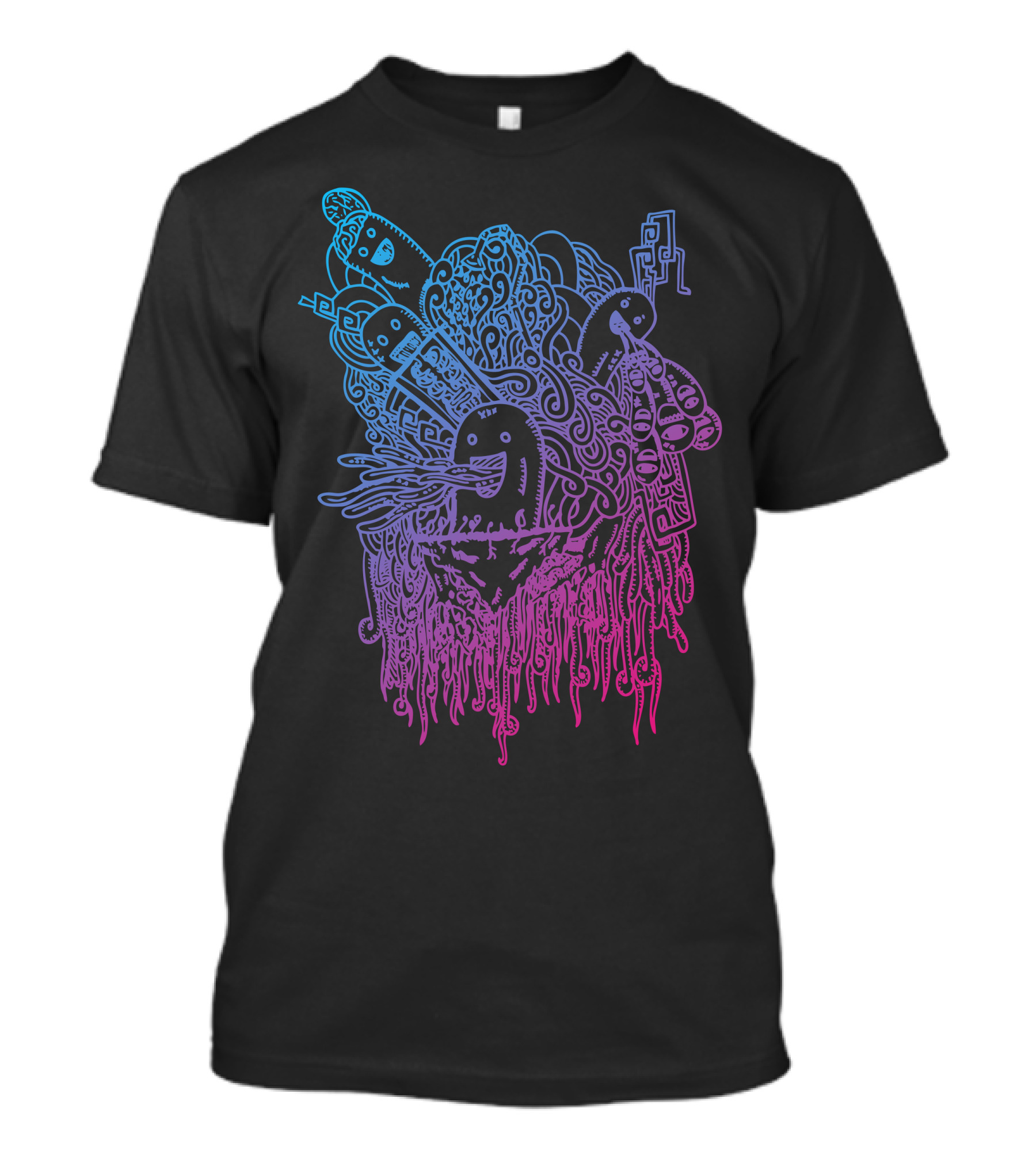 Days Off Surreal Doodle Creatures T-Shirt
