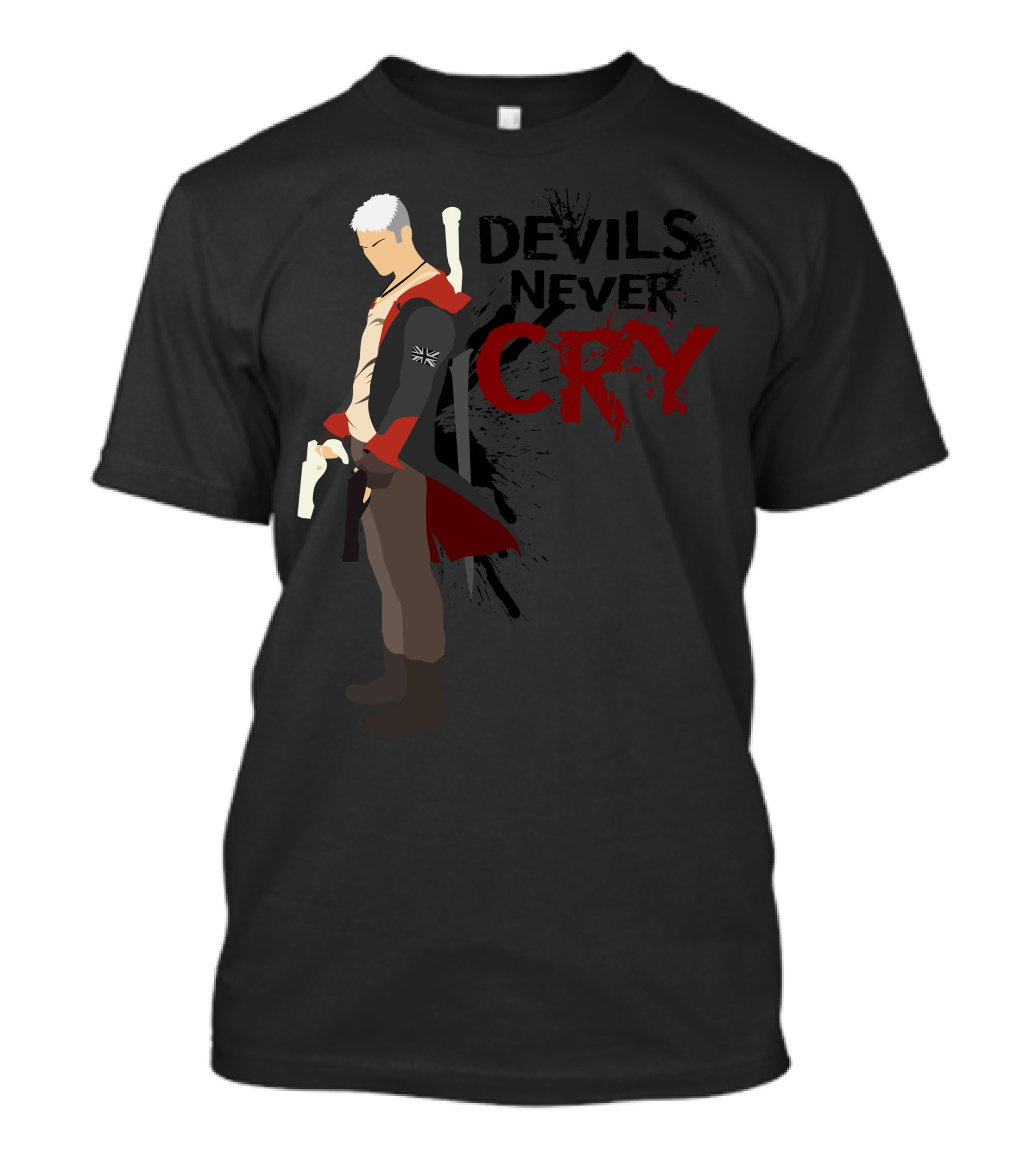 Devils Never Cry Dante Silhouette Iconic T-Shirt