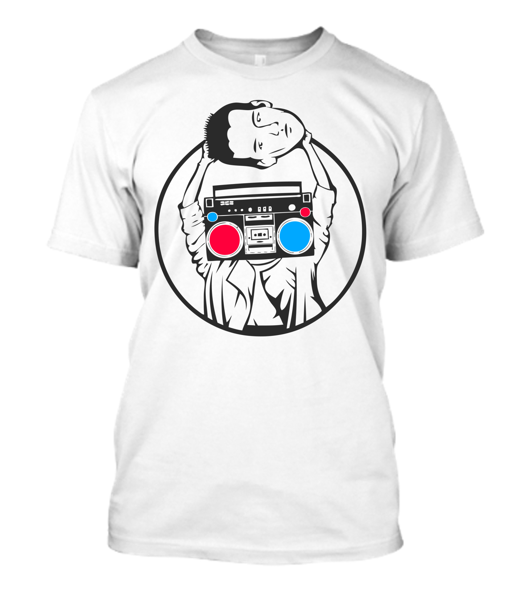 Don't Say Anything Boombox Circle T-Shirt