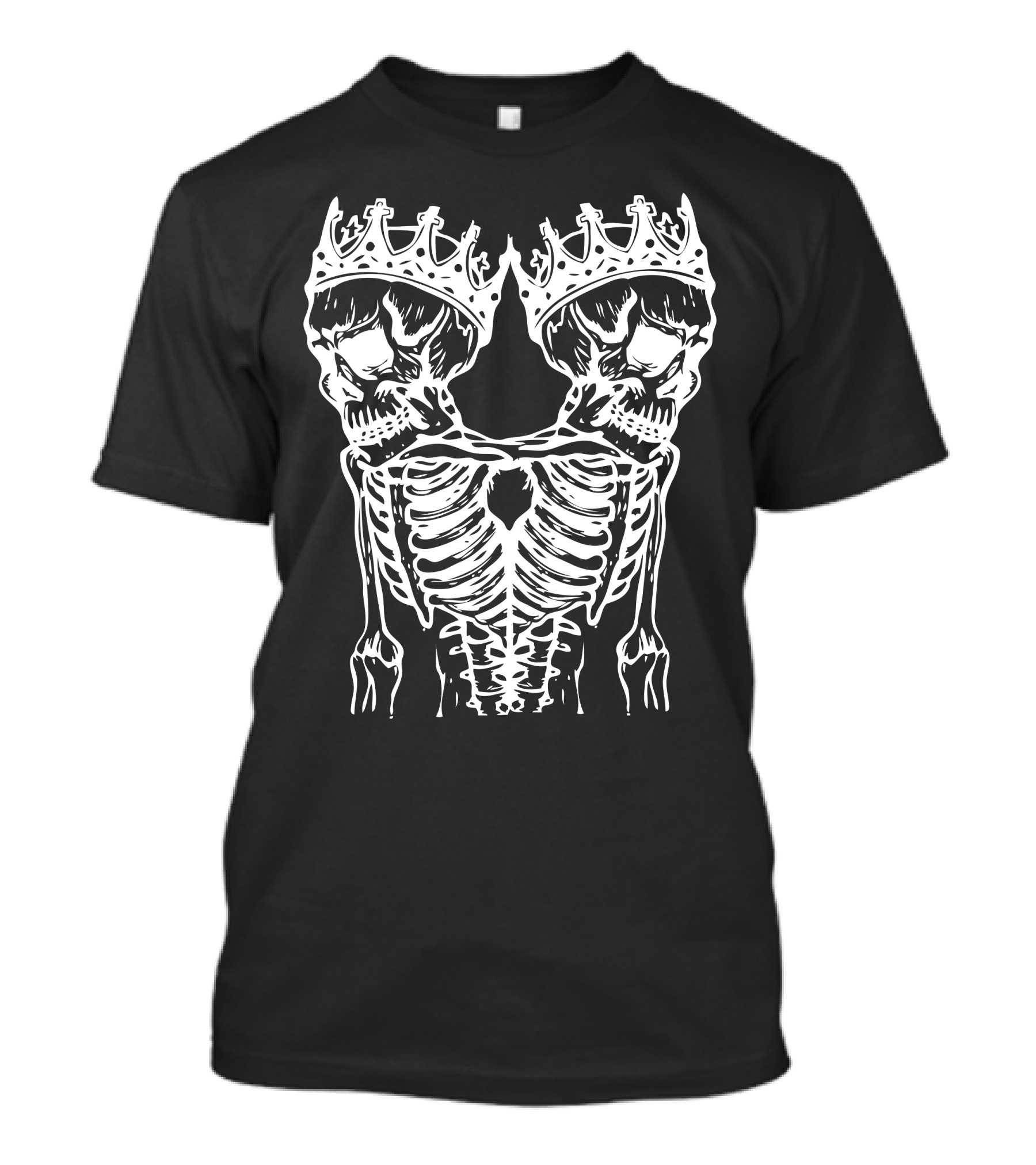 Double Death Crowned Skeletons T-Shirt