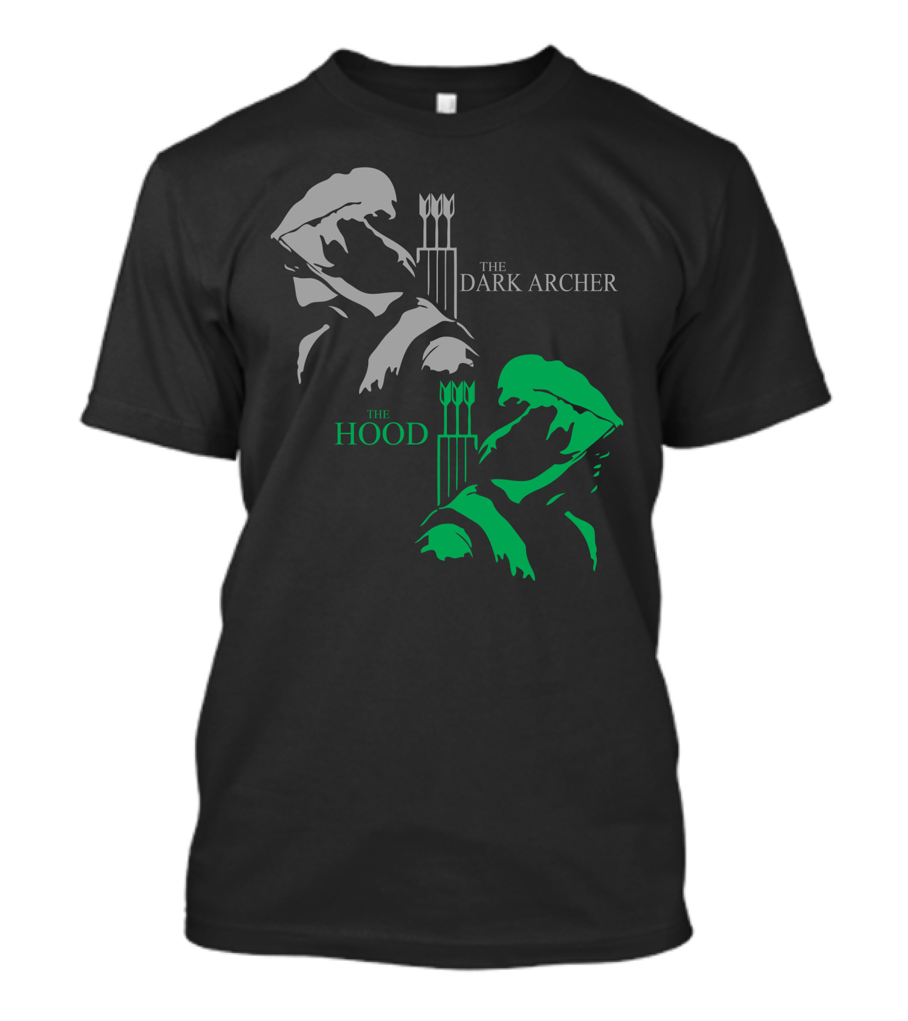 The Dark Archer Vs The Hood Duel Identity T-Shirt