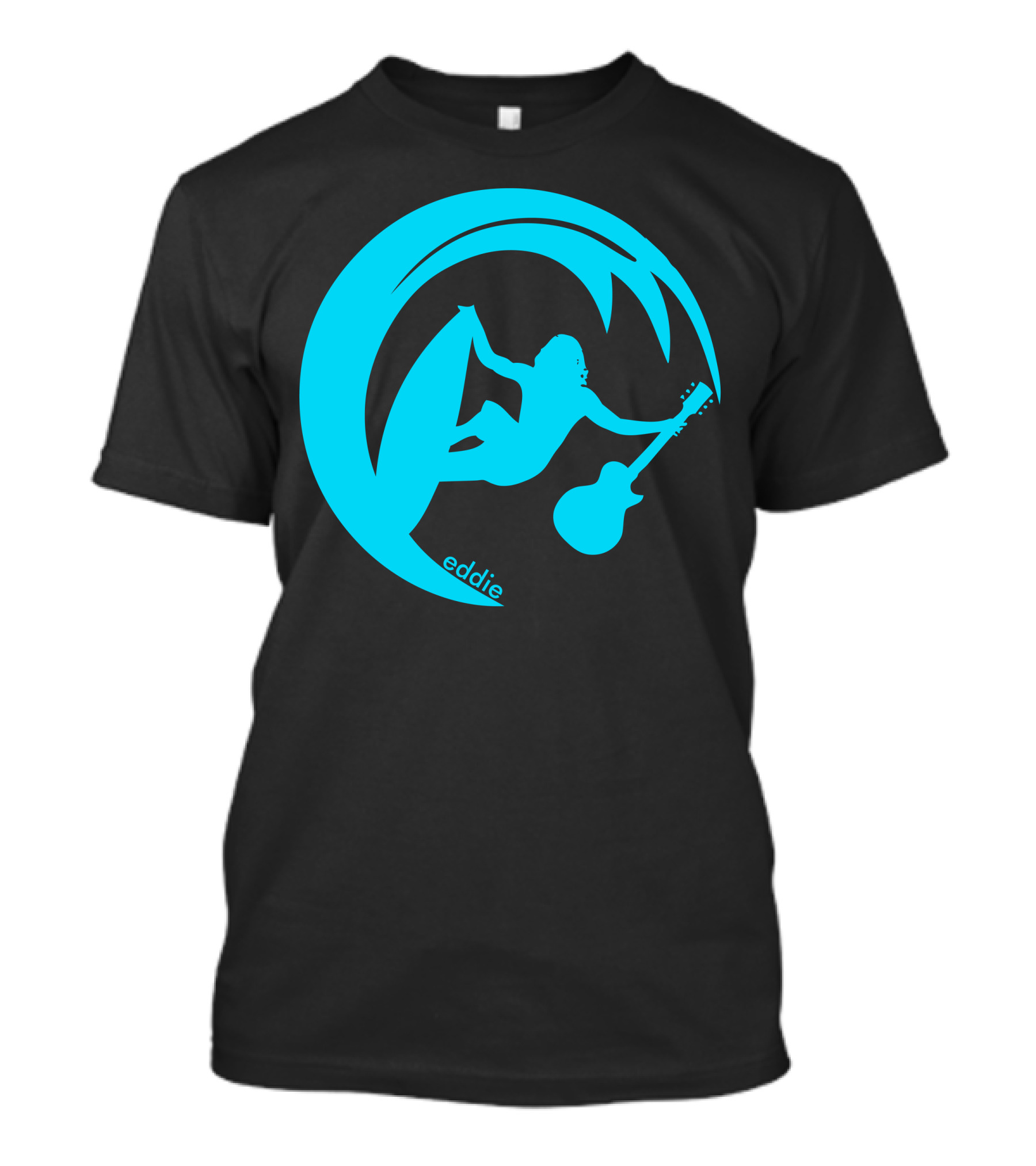 Eddie Surfing Guitar Wave T-Shirt