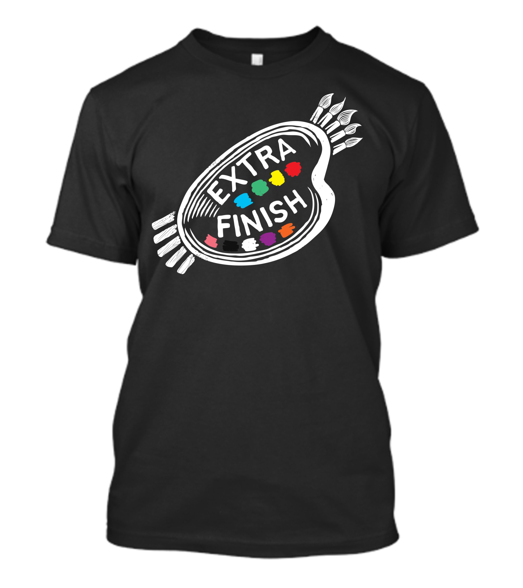 Extra Finish Paint Palette Brush Colors T-Shirt