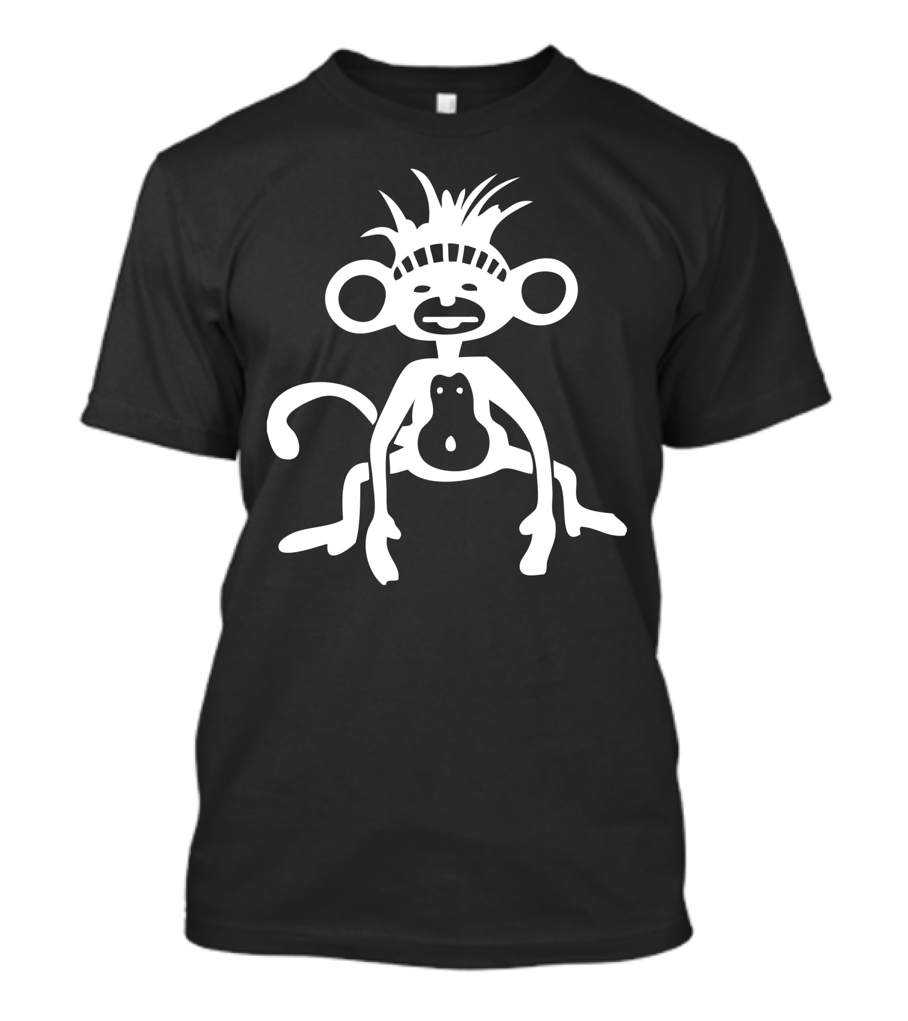 Funky Monkey Tribal Style Bold Primate T-Shirt