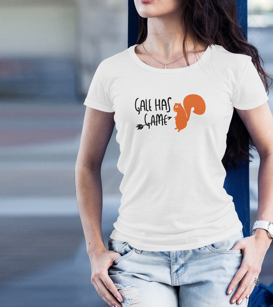 Gale Has Game Squirrel With Arrow T-Shirt