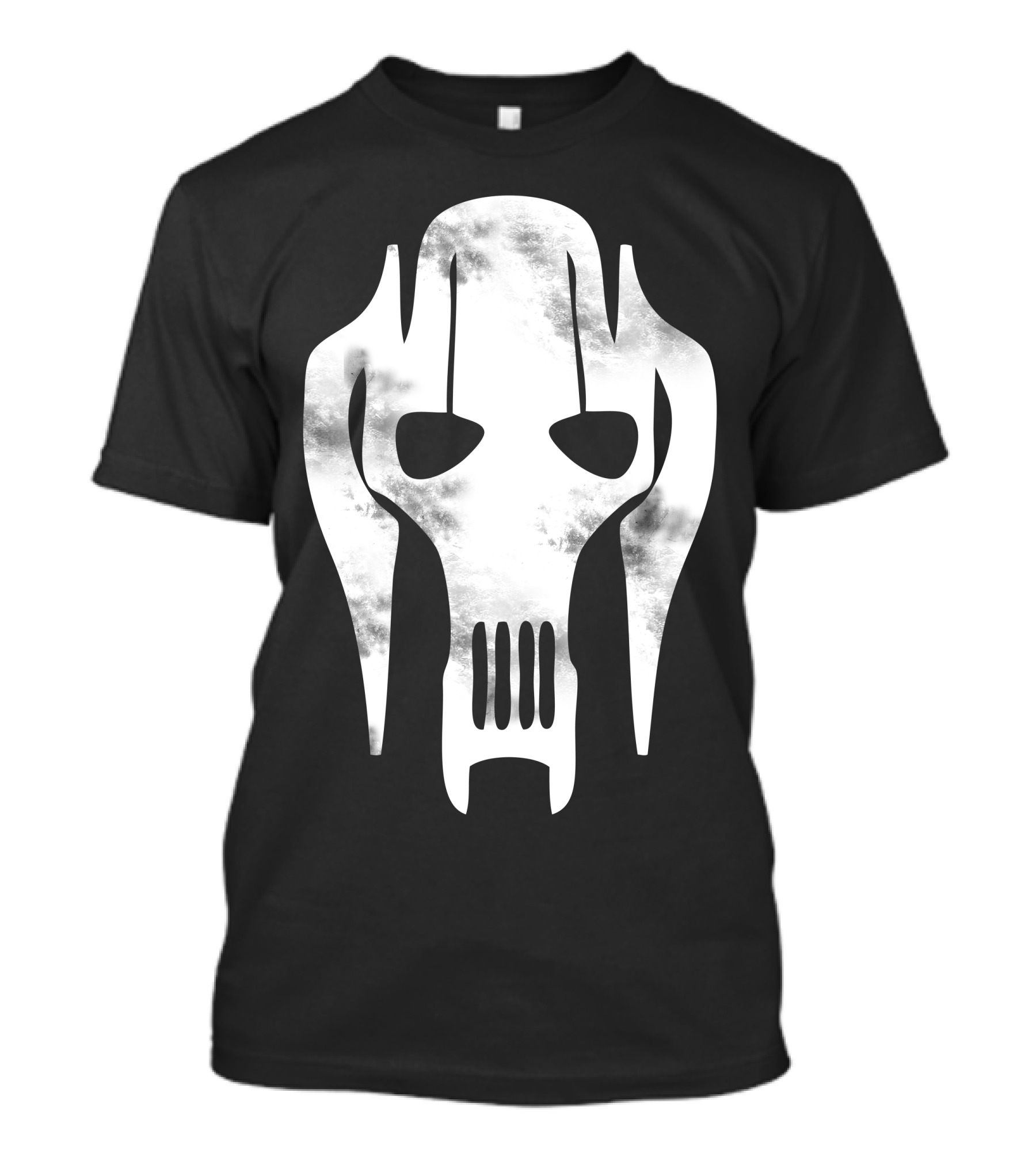 General Grievous Skull Grunge White T-Shirt