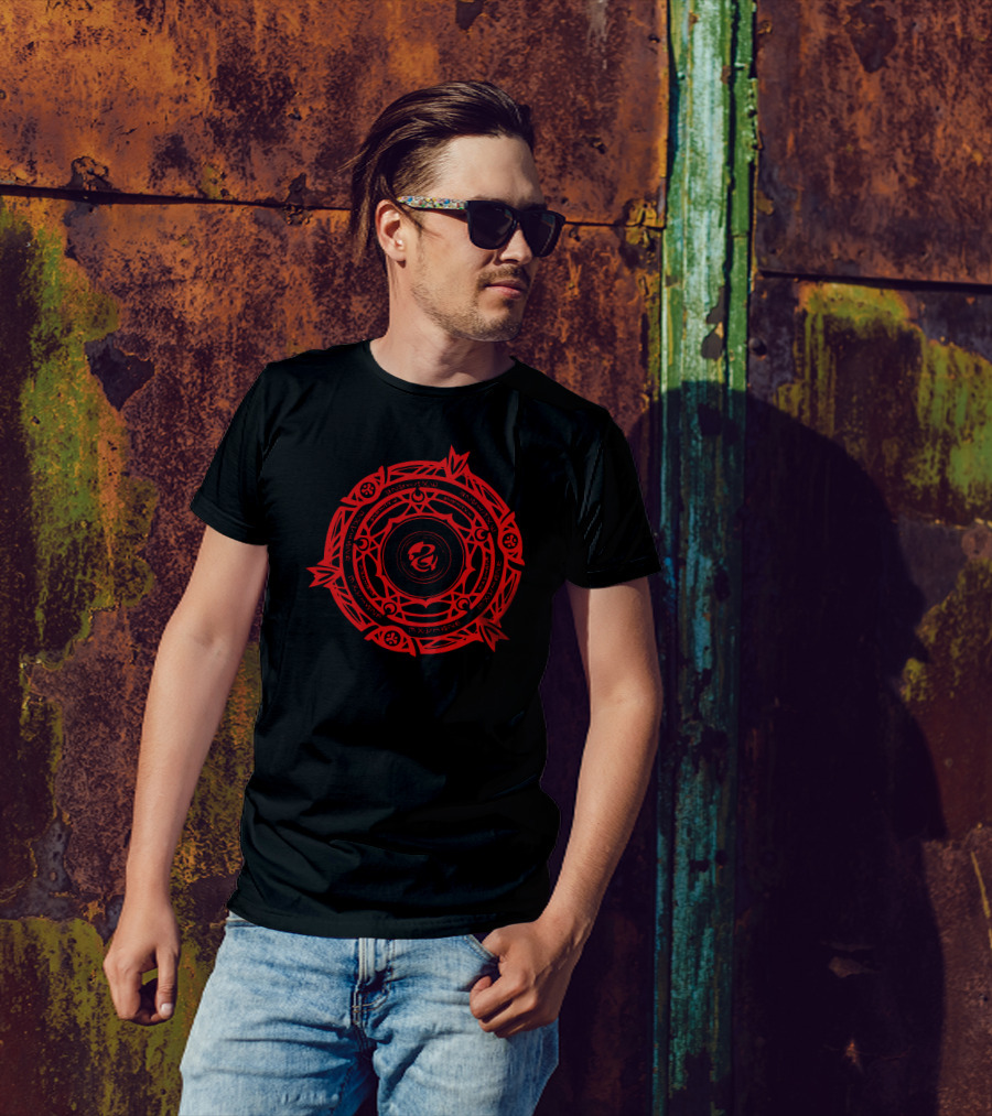 Gremory Clan Magic Circle Symbol Red Emblem T-Shirt