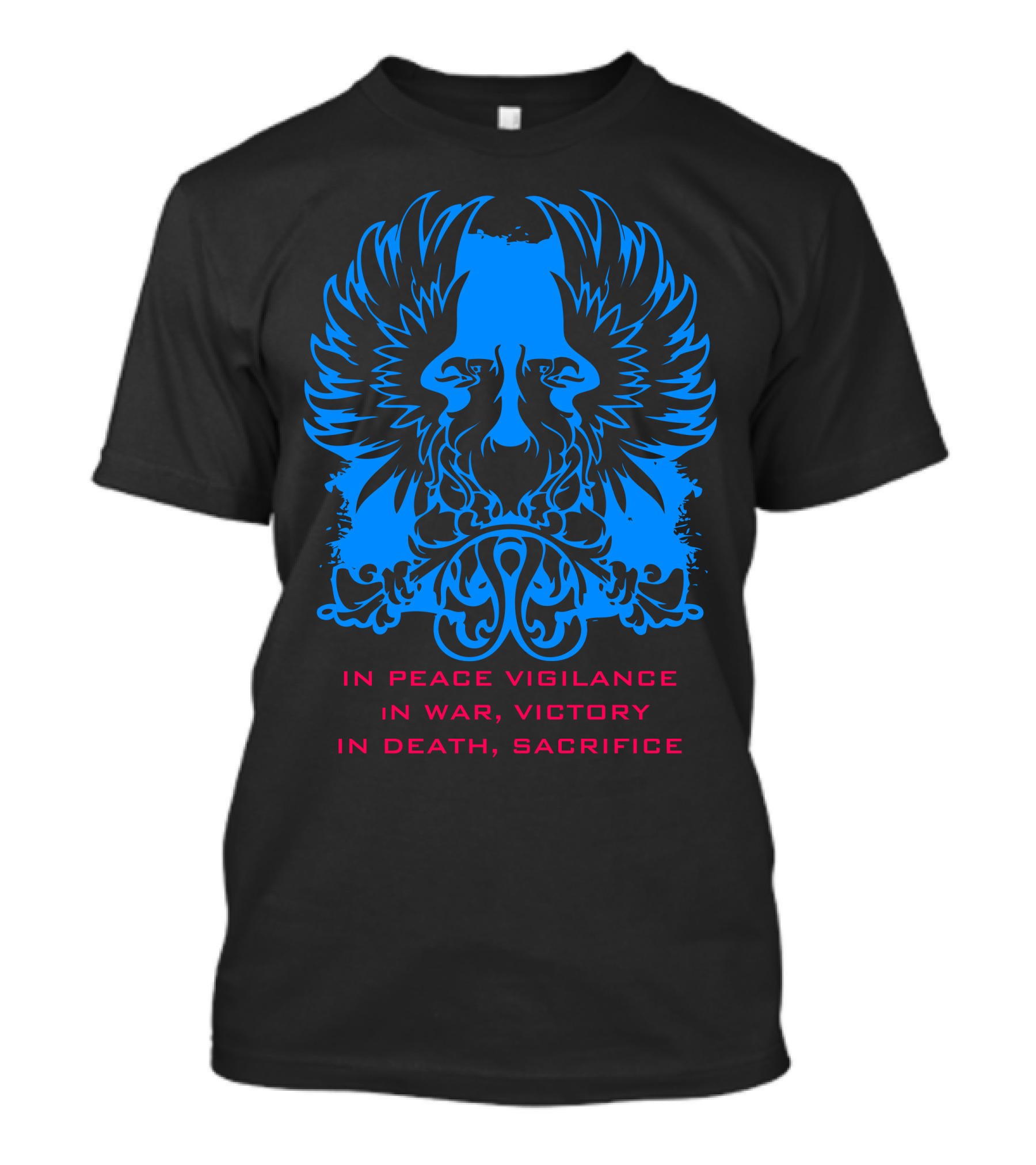 Grey Warden Insignia In Peace Vigilance In War Victory In Death Sacrifice T-Shirt