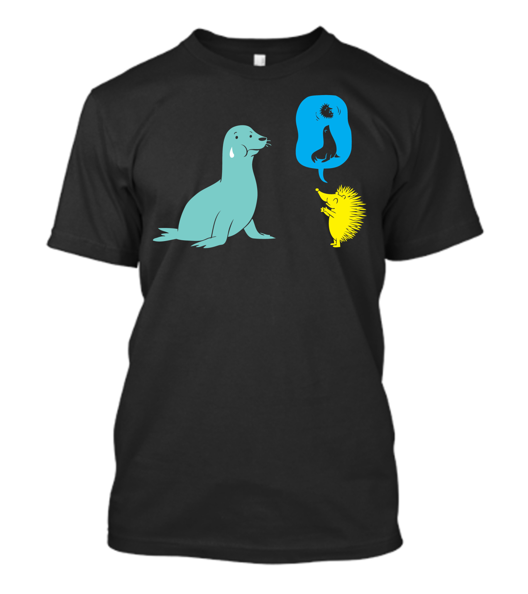 Seal Crying Dreaming Of Spiky Hedgehog I Can Be A Ball T-Shirt