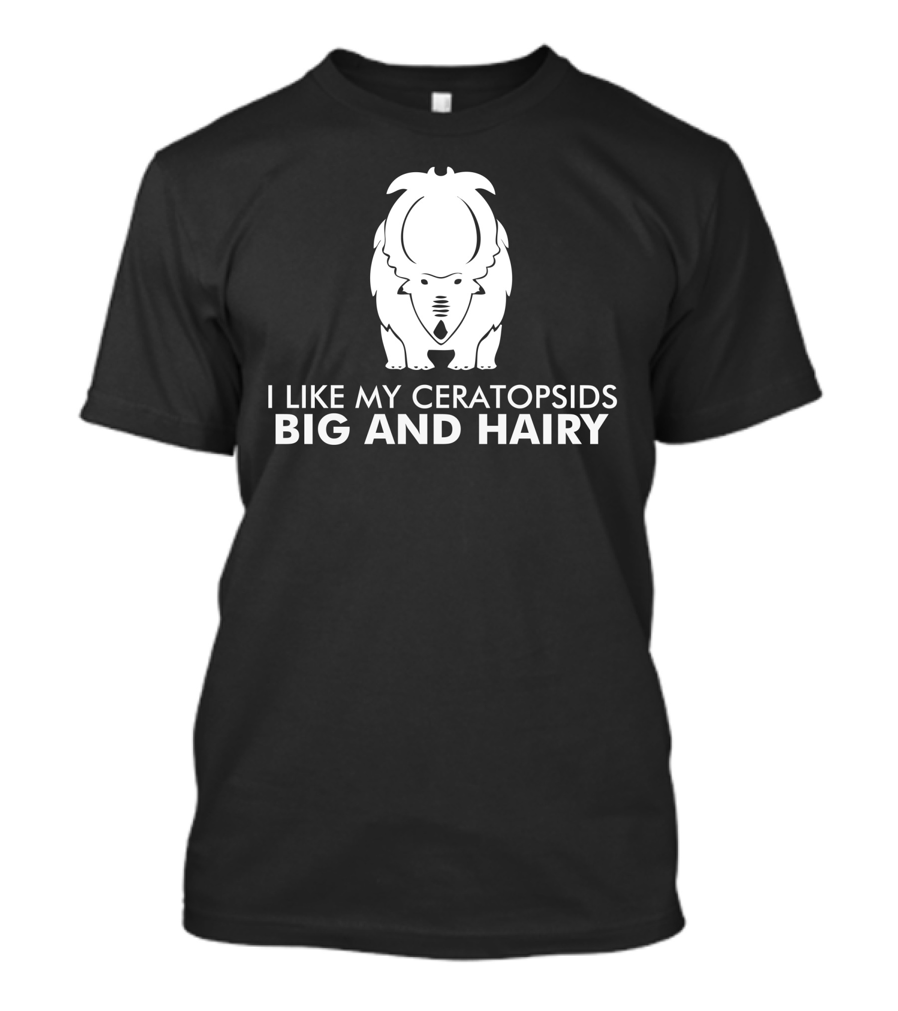 I Like My Ceratopsids Big And Hairy With Funky Dino T-Shirt