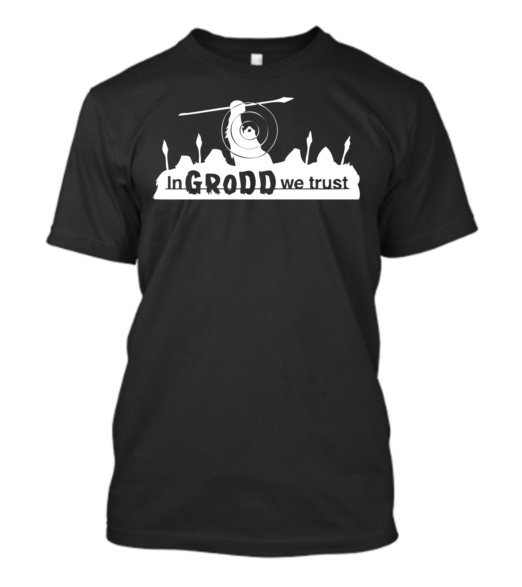 In Grodd We Trust Gorilla Warrior Spear T-Shirt