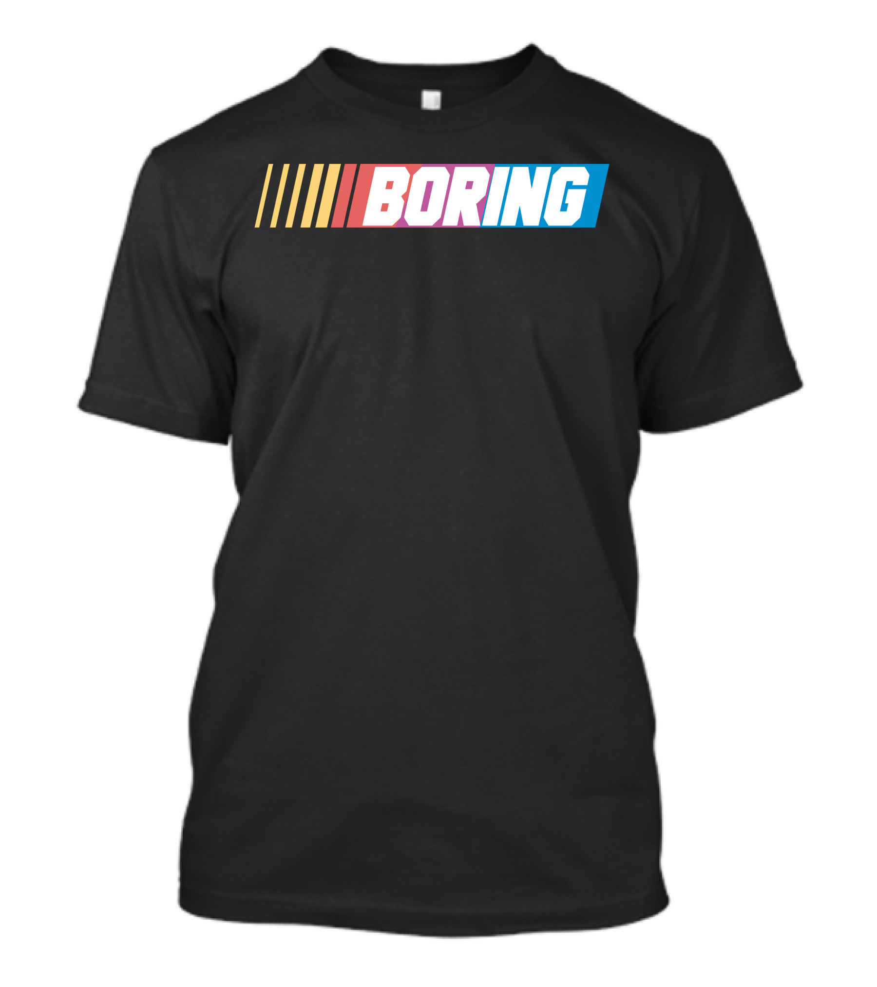 NASCAR Themed Boring Racing Colors T-Shirt