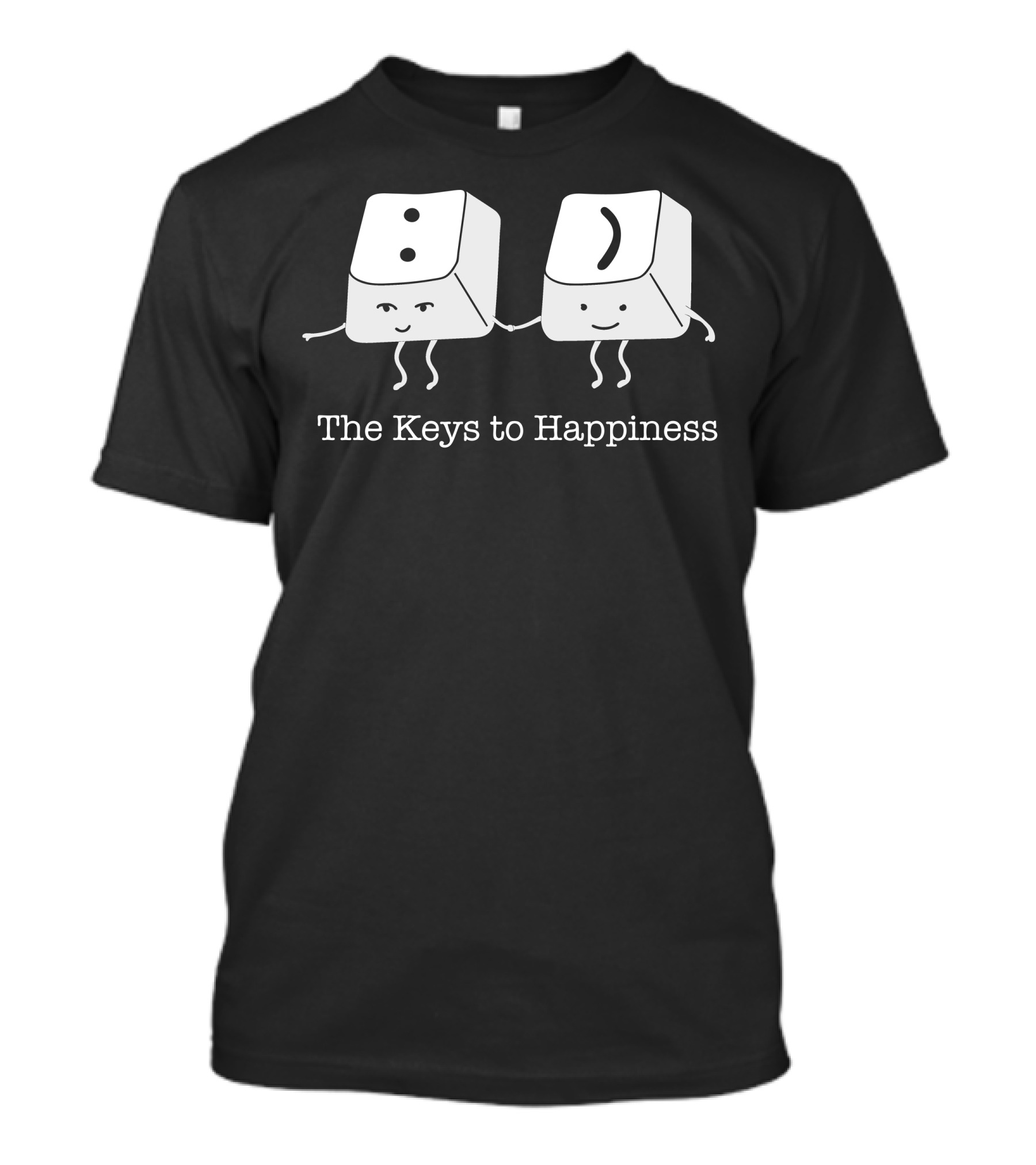 The Keys To Happiness Keyboard Keys Together T-Shirt