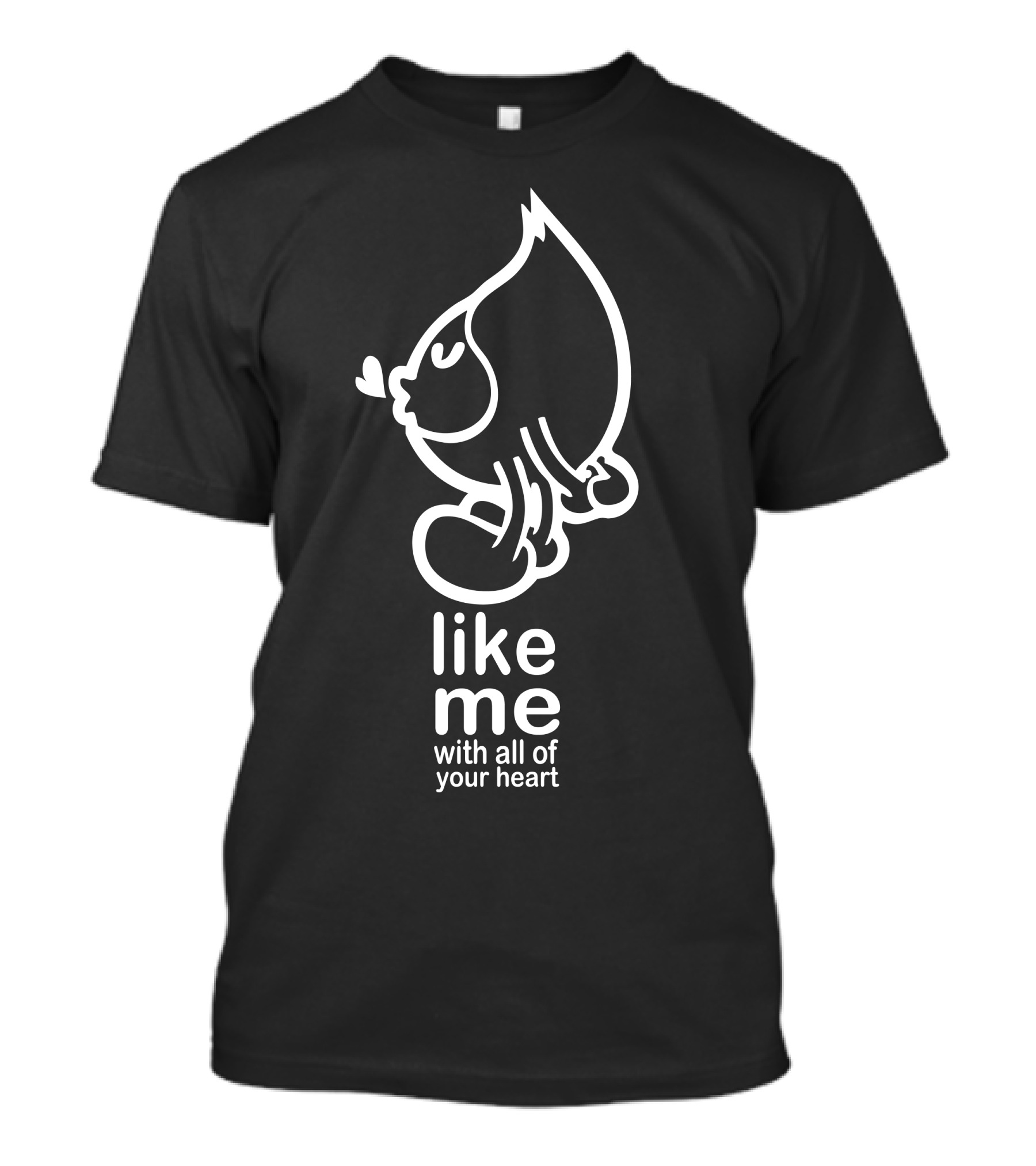 Like Me With All Of Your Heart Kiss Blow Character T-Shirt