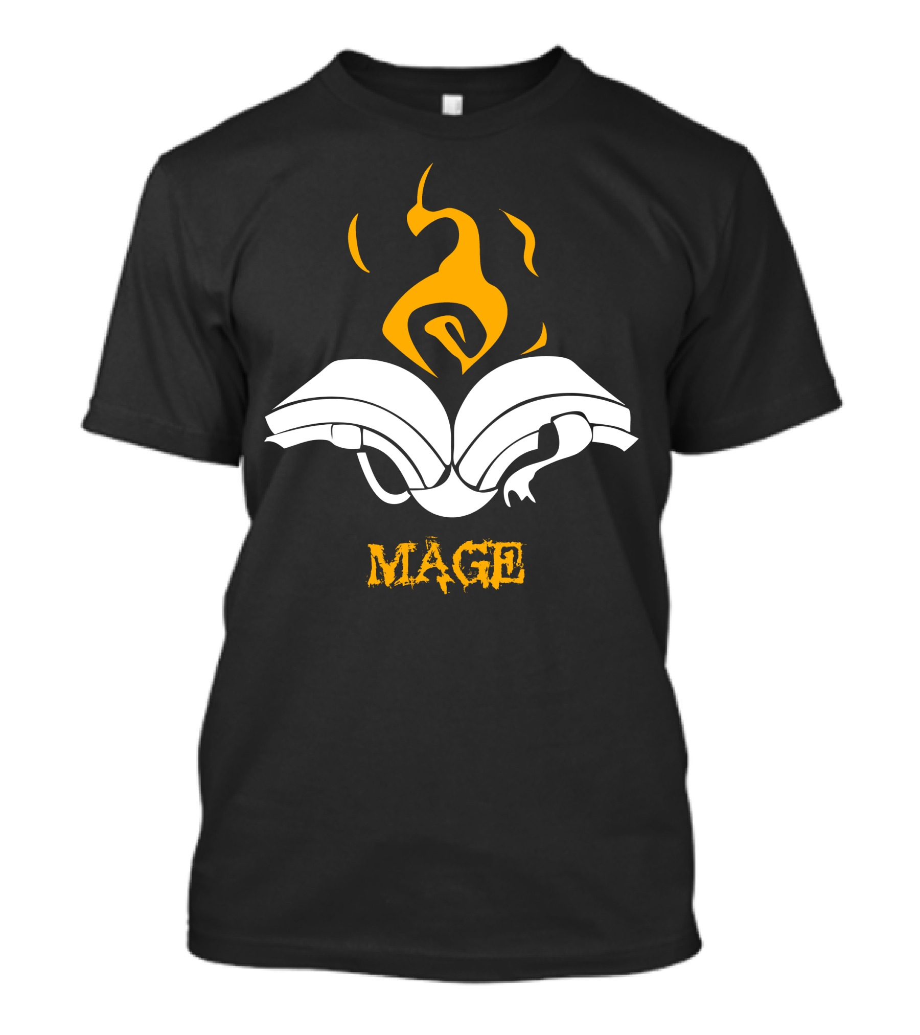 Mage Of Legend Iconic Enchanted Book Fiery Phoenix T-Shirt