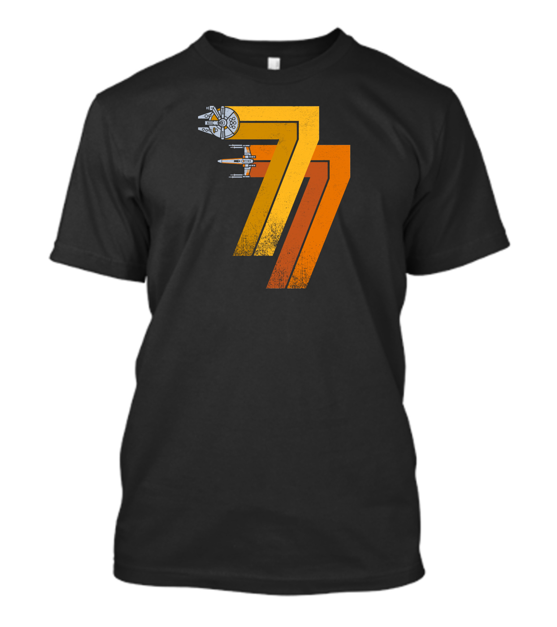 Star Wars Trilogy May 25Th 1977 Millennium Falcon X-Wing Retro 77 T-Shirt