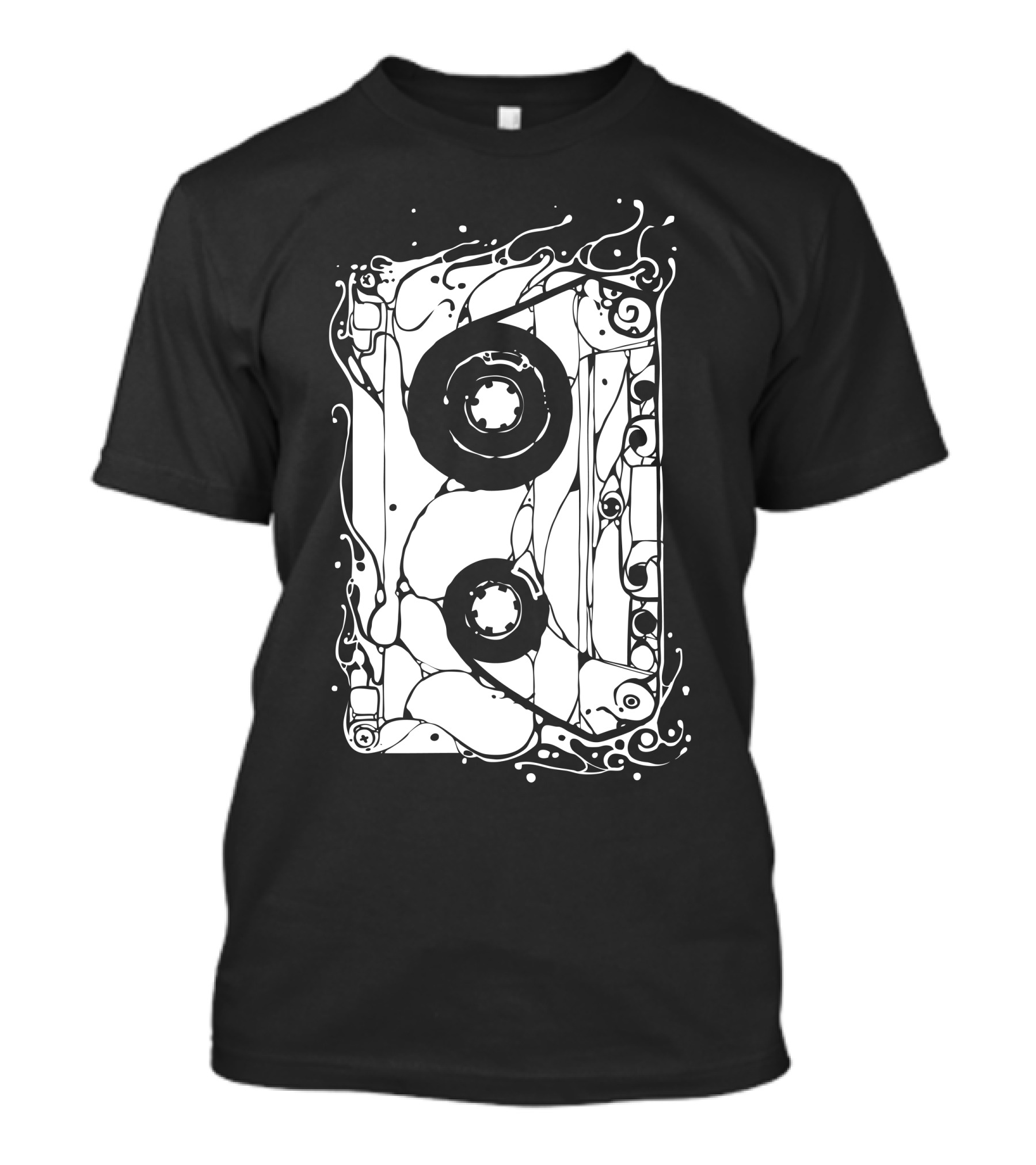 Melt Cassette Surreal Dripping Tape T-Shirt