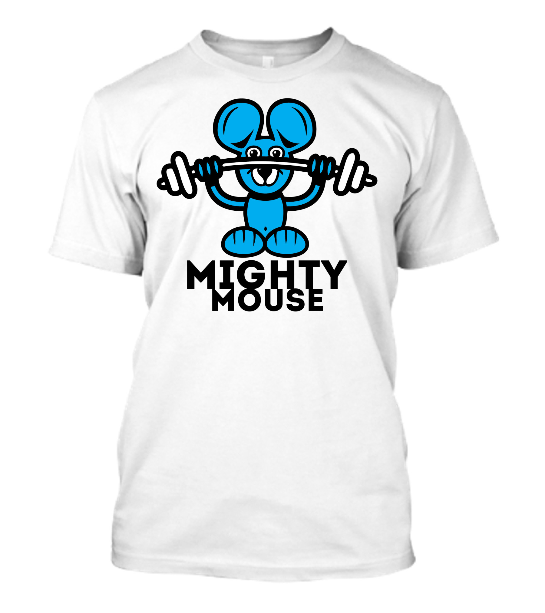 Mighty Mouse Lifting Weights T-Shirt