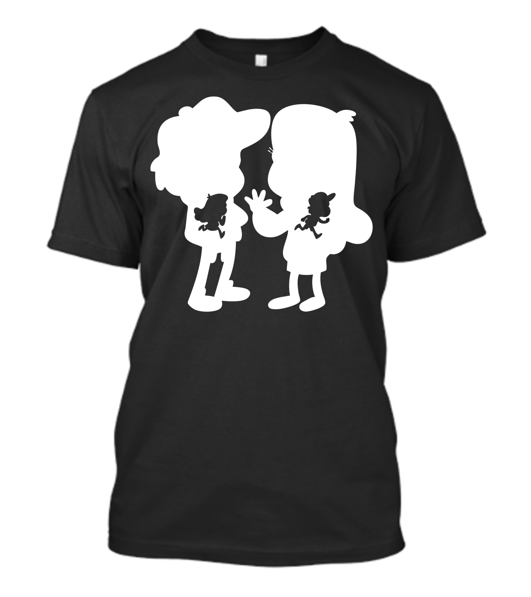 Gravity Falls Mistery Twins Silhouettes Duo T-Shirt